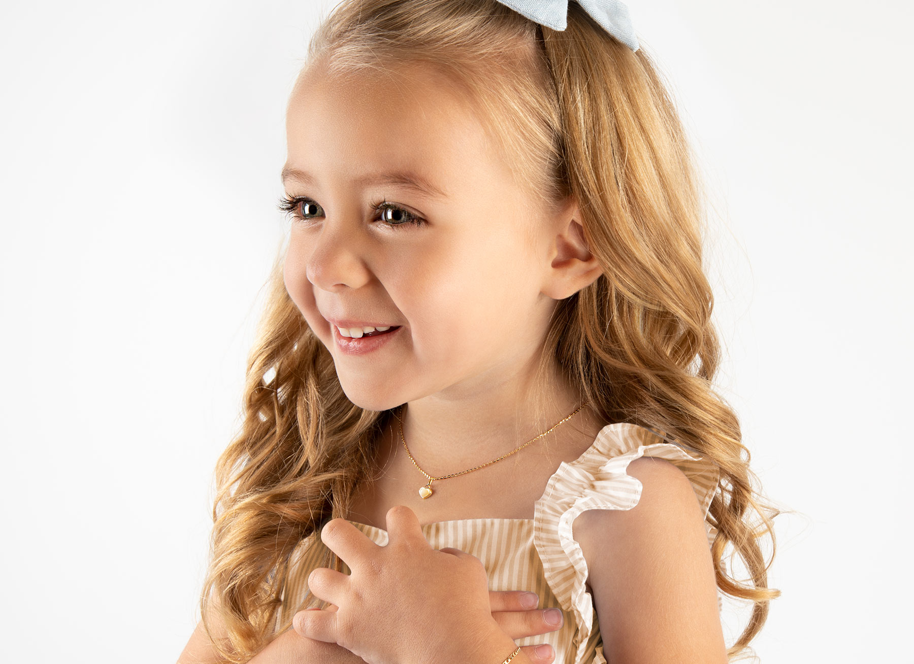 Necklace Shown on 3 Year Old Girl