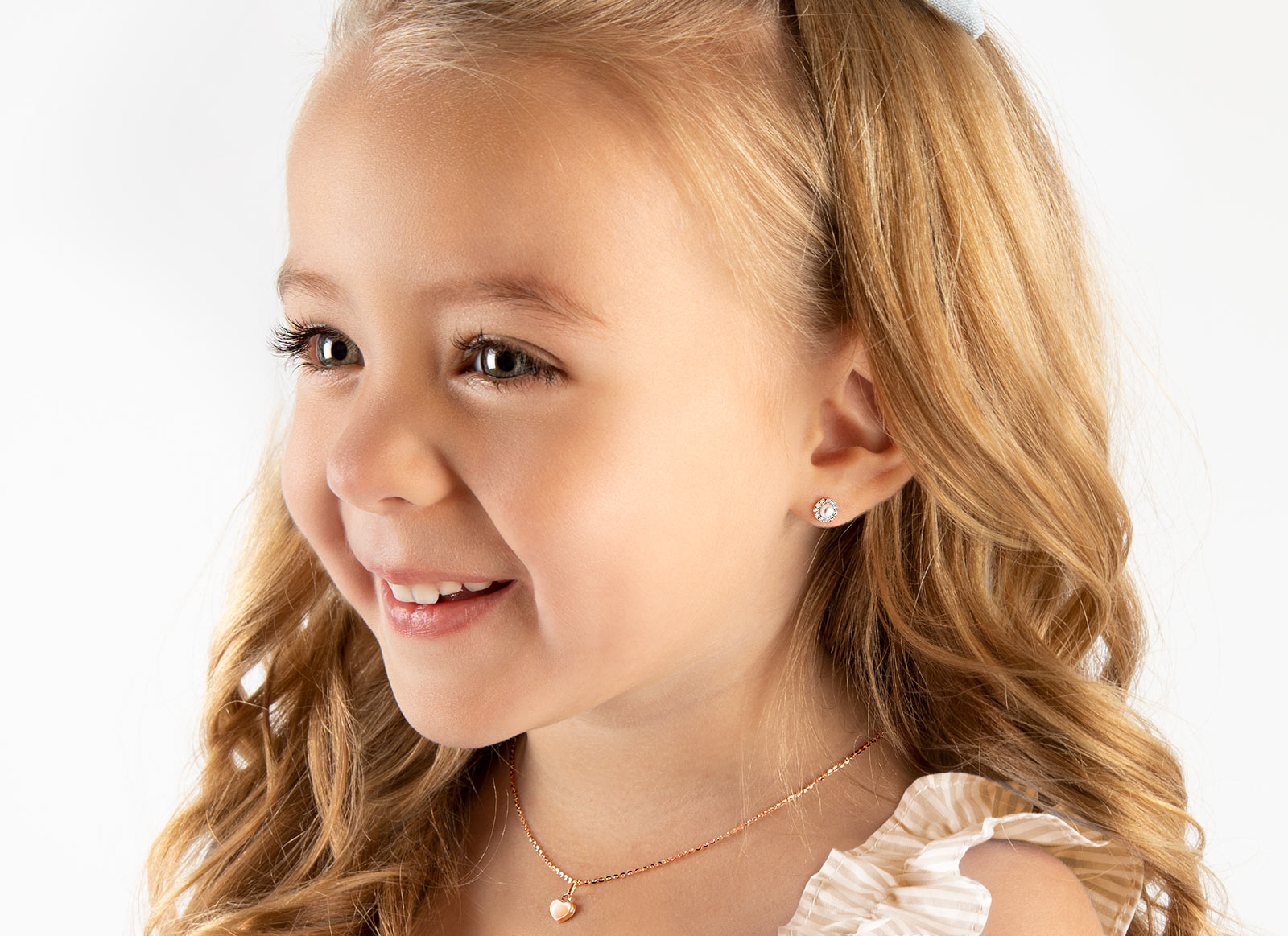 Earring Shown on 3 Year Old Girl