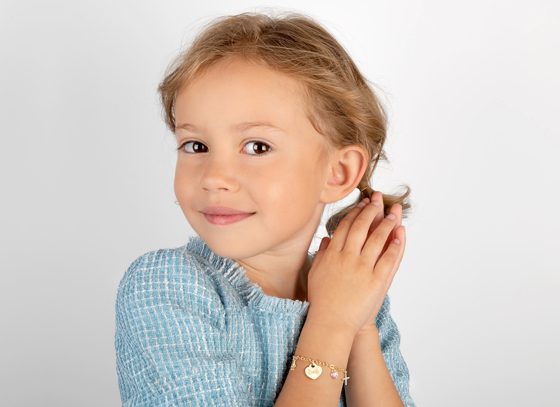 Example Bracelet Shown on 6 Year Old Girl