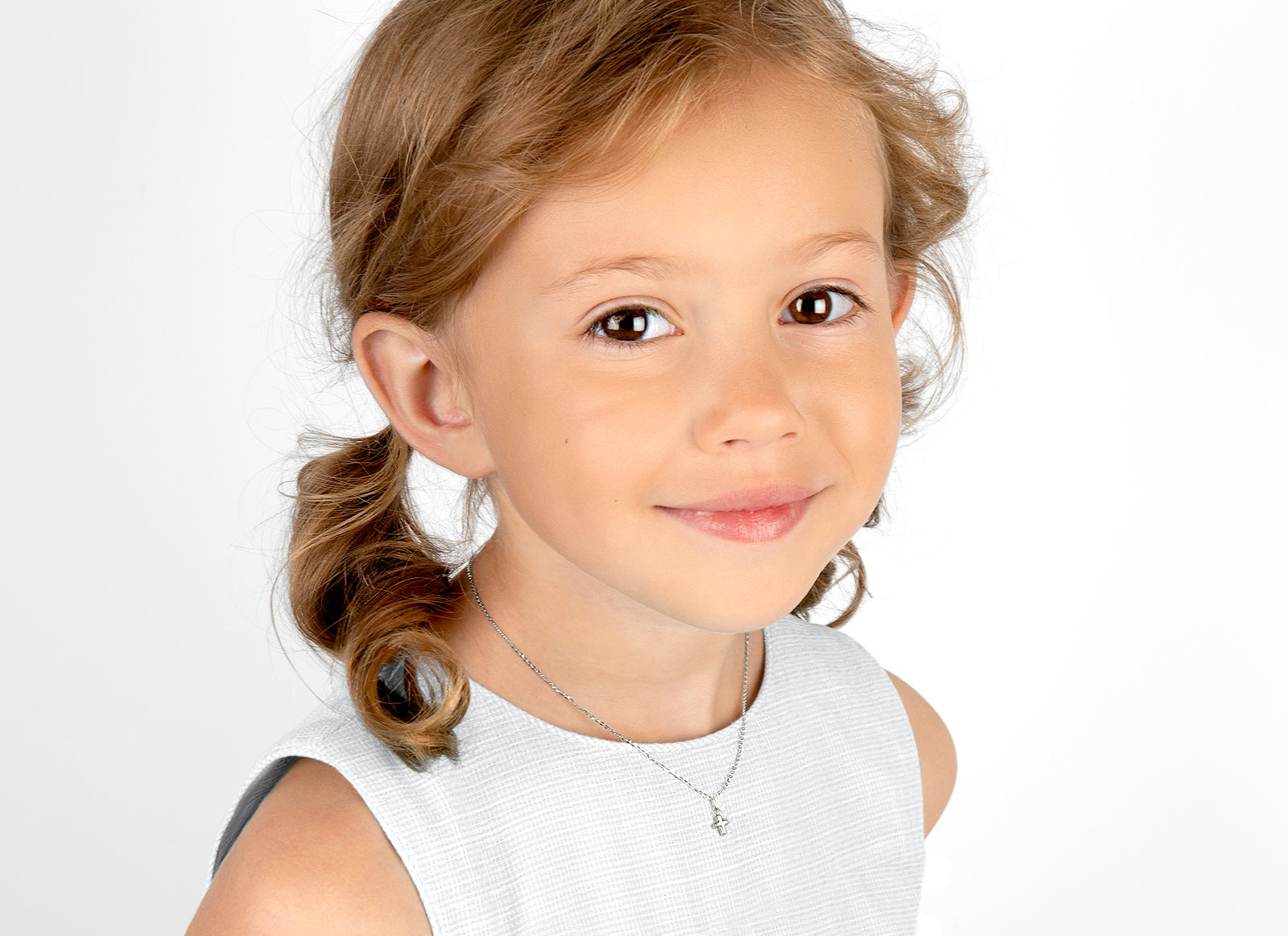 Necklace Shown on 6 Year Old Girl