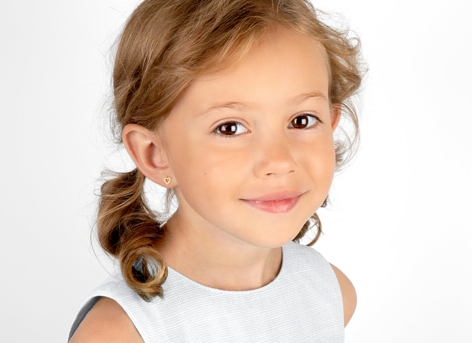 Earring Shown on 6 Year Old Girl