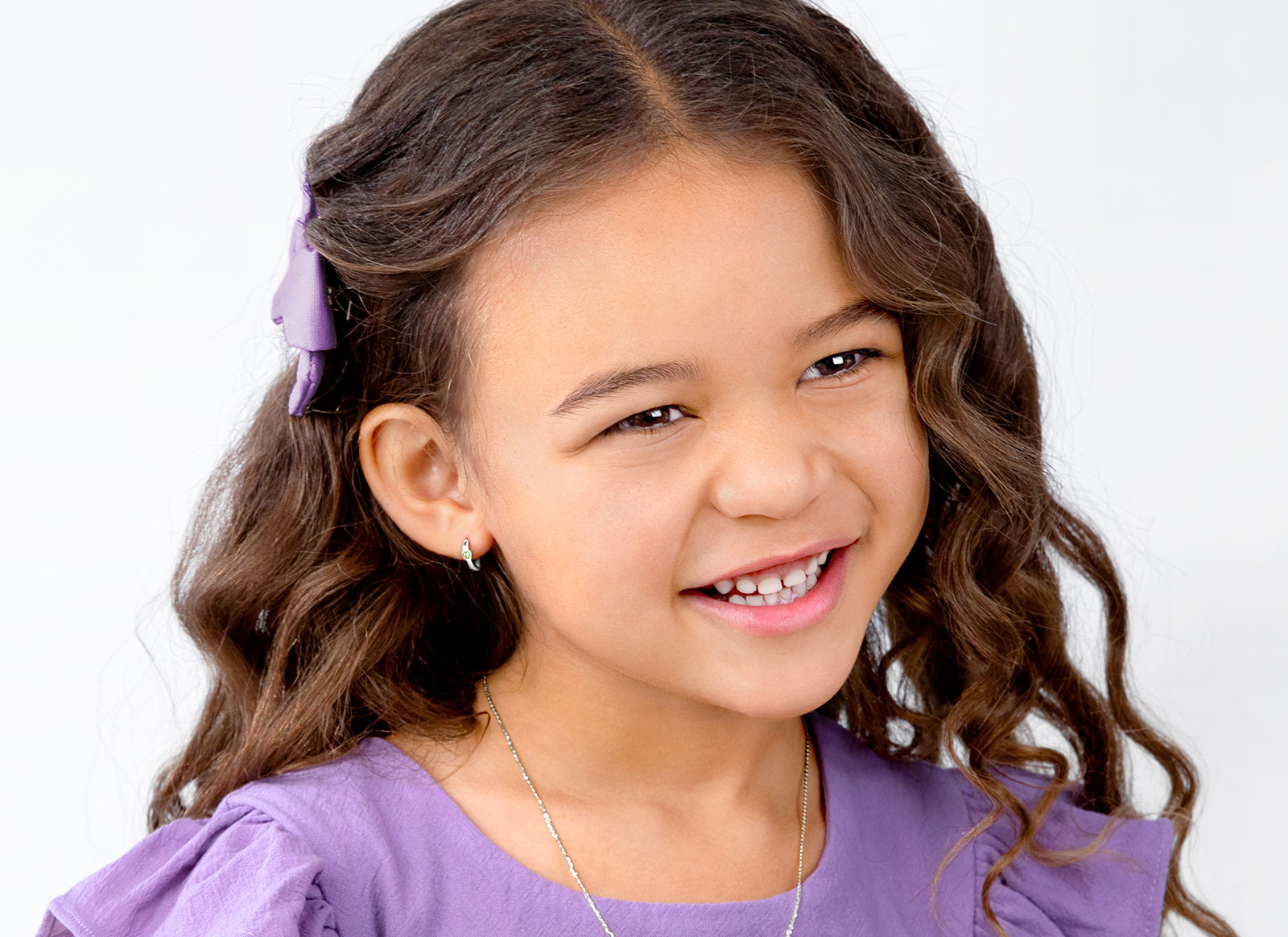 Earring Shown on 5 Year Old Girl
