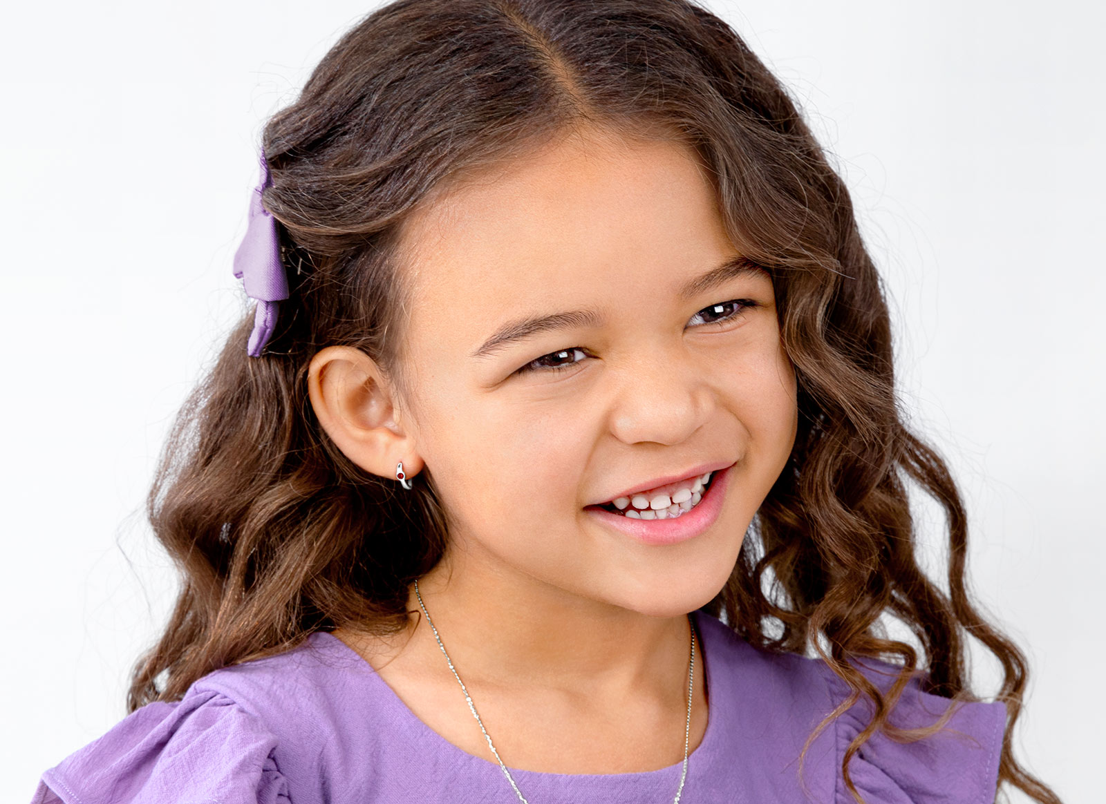 Earring Shown on 5 Year Old Girl