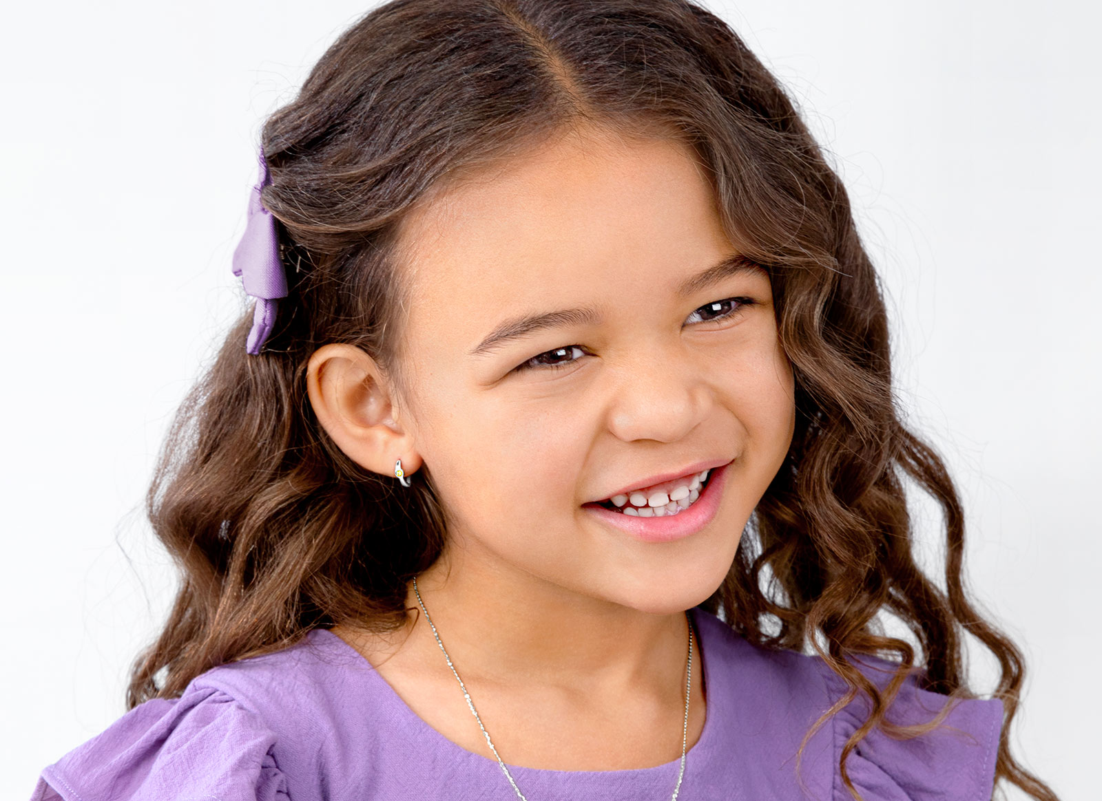 Earring Shown on 5 Year Old Girl