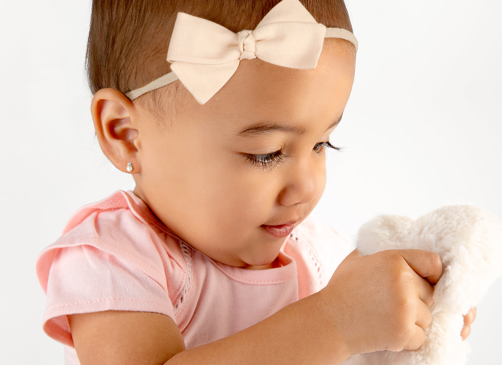 Earring Shown on 1 Year Old Girl