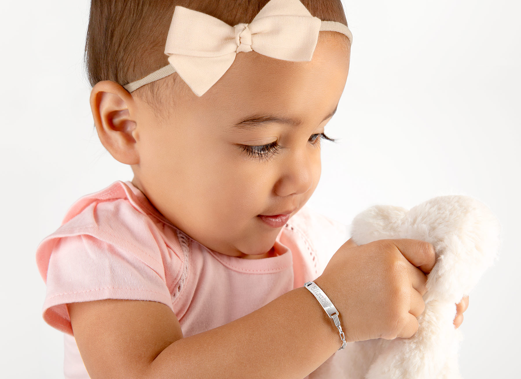 Bracelet Example Shown on 1 Year Old Girl
