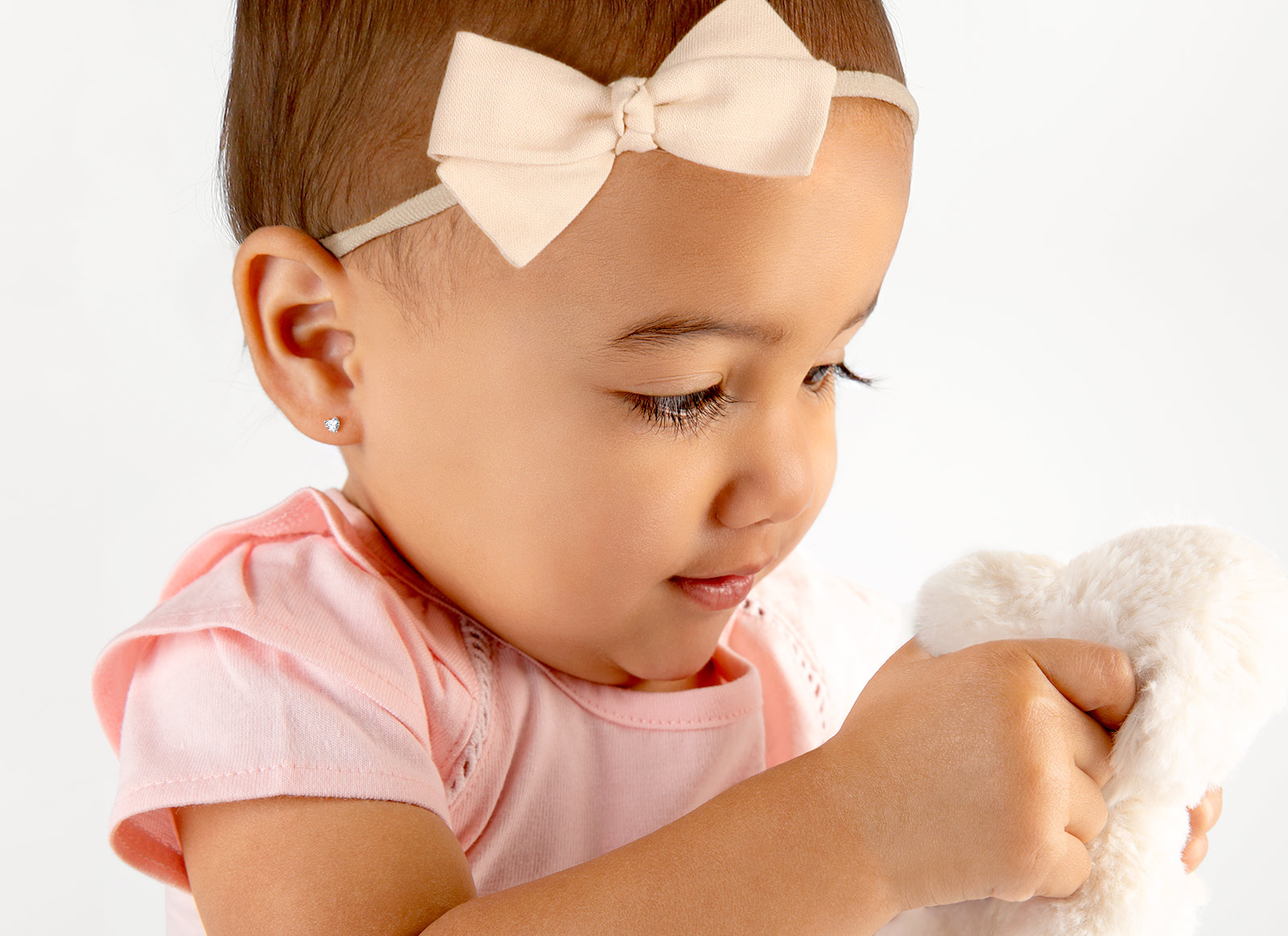 Earring Shown on 1 Year Old Girl