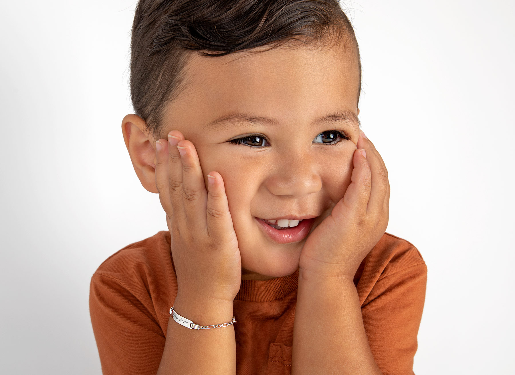 Example Bracelet Shown on 3 Year Old Boy