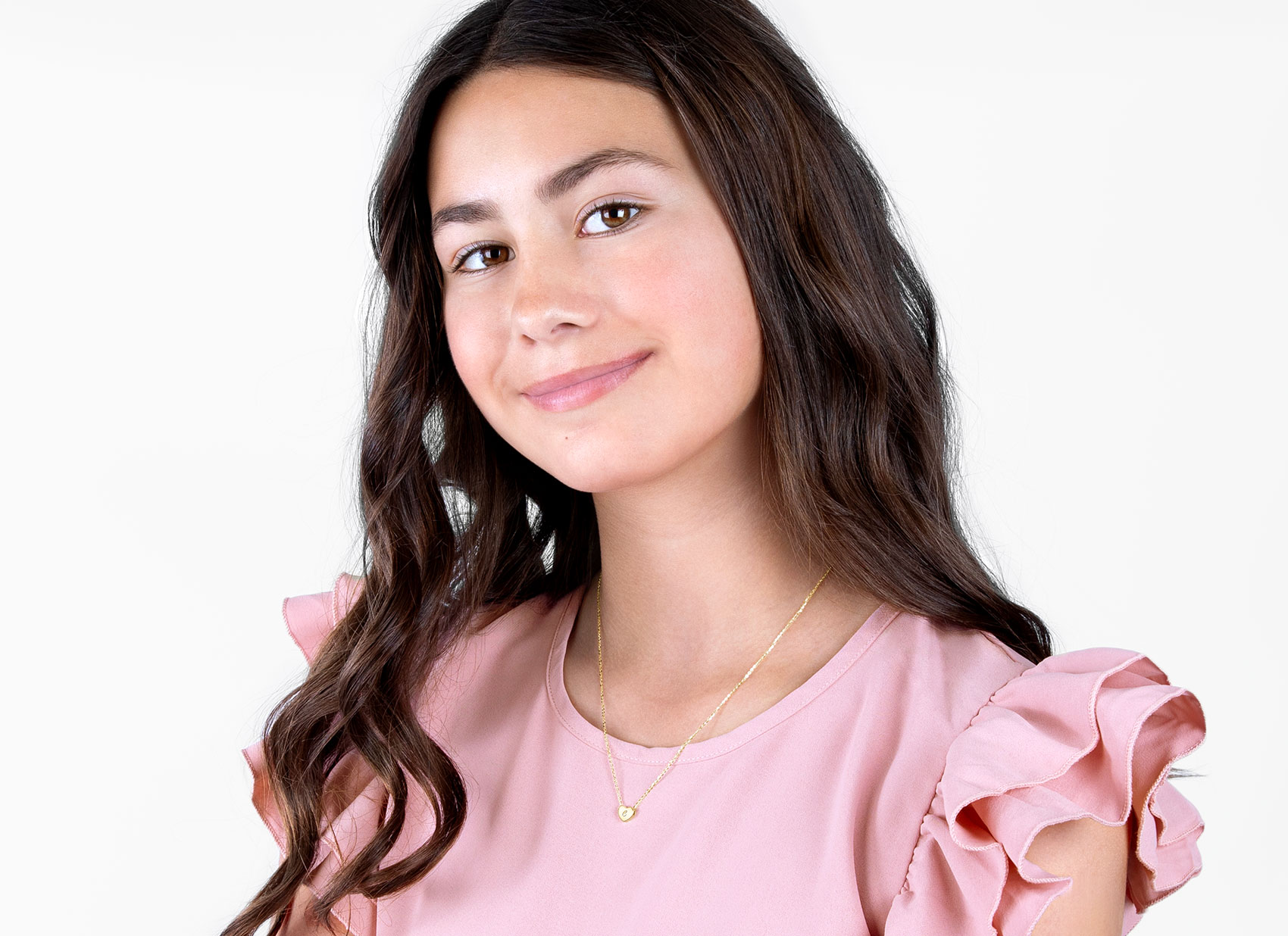 Example Necklace Shown on 15 Year Old Girl
