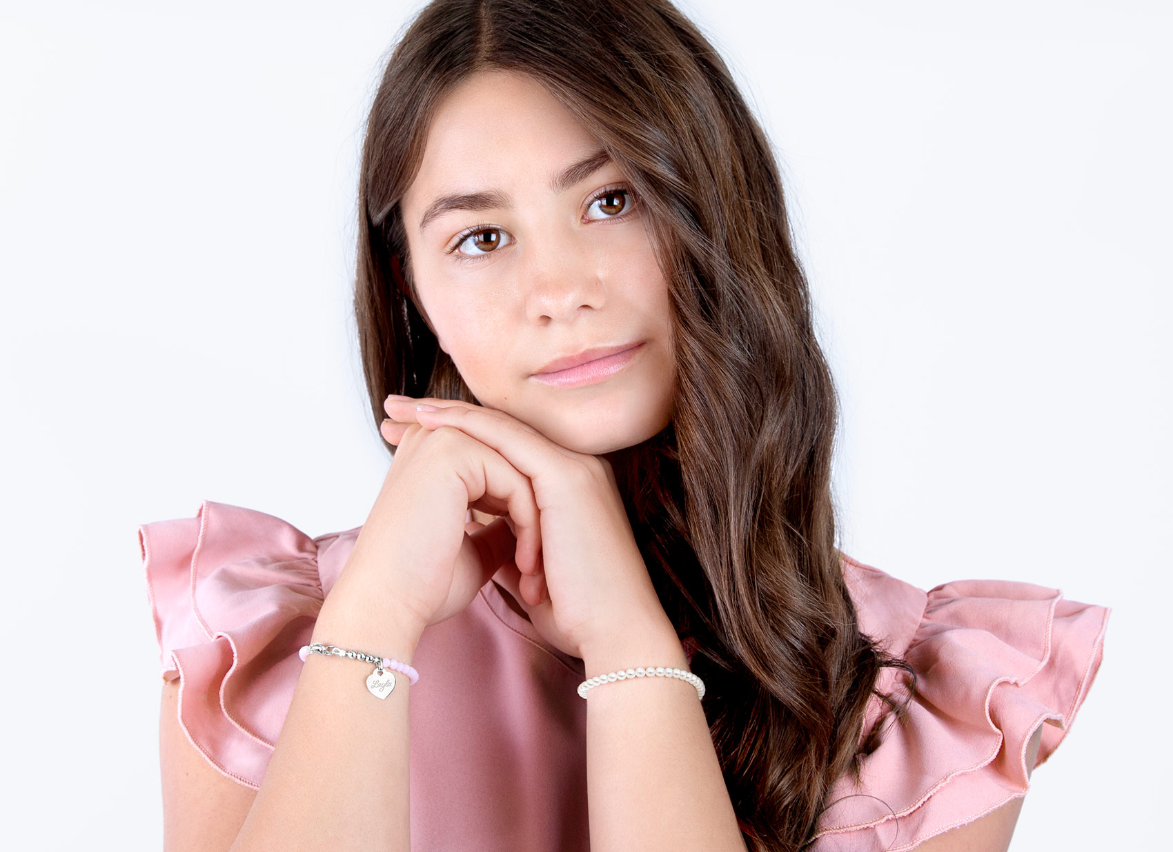 Example Bracelet Shown on 15 Year Old Girl