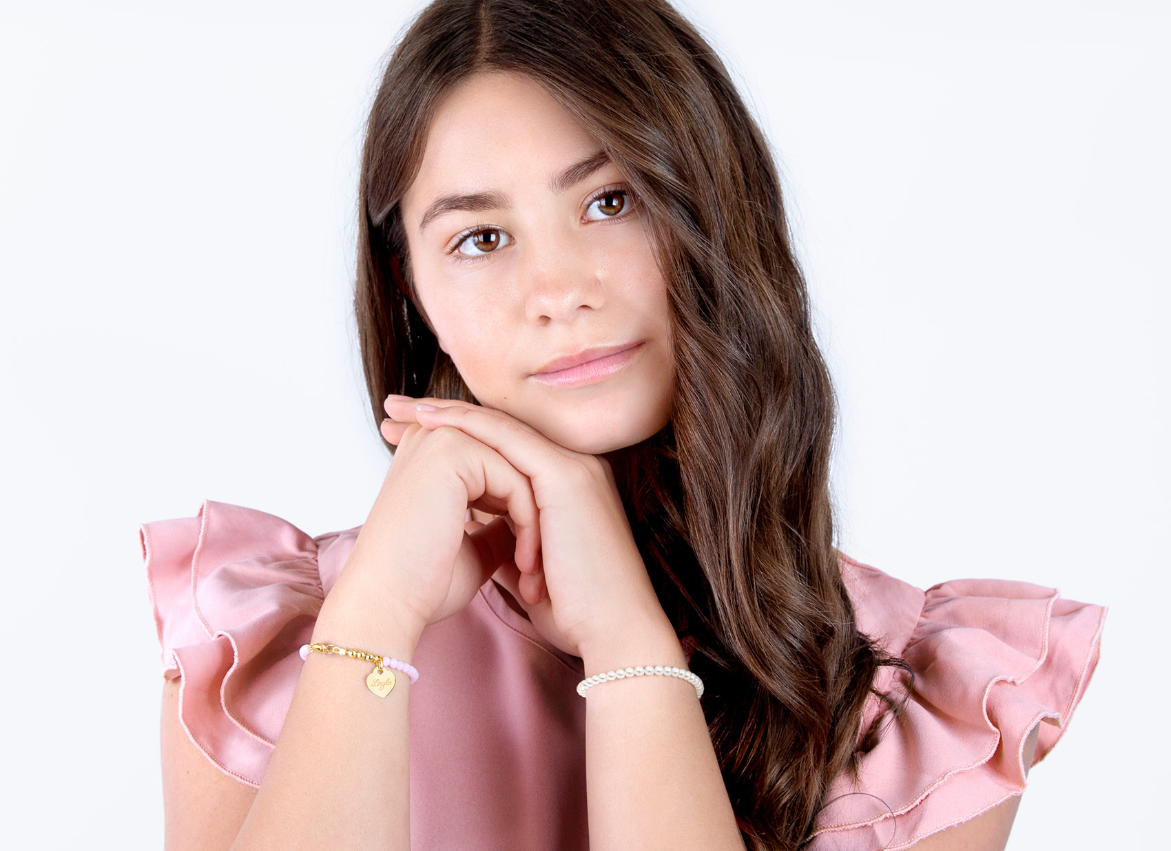 Example Bracelet Shown on 15 Year Old Girl