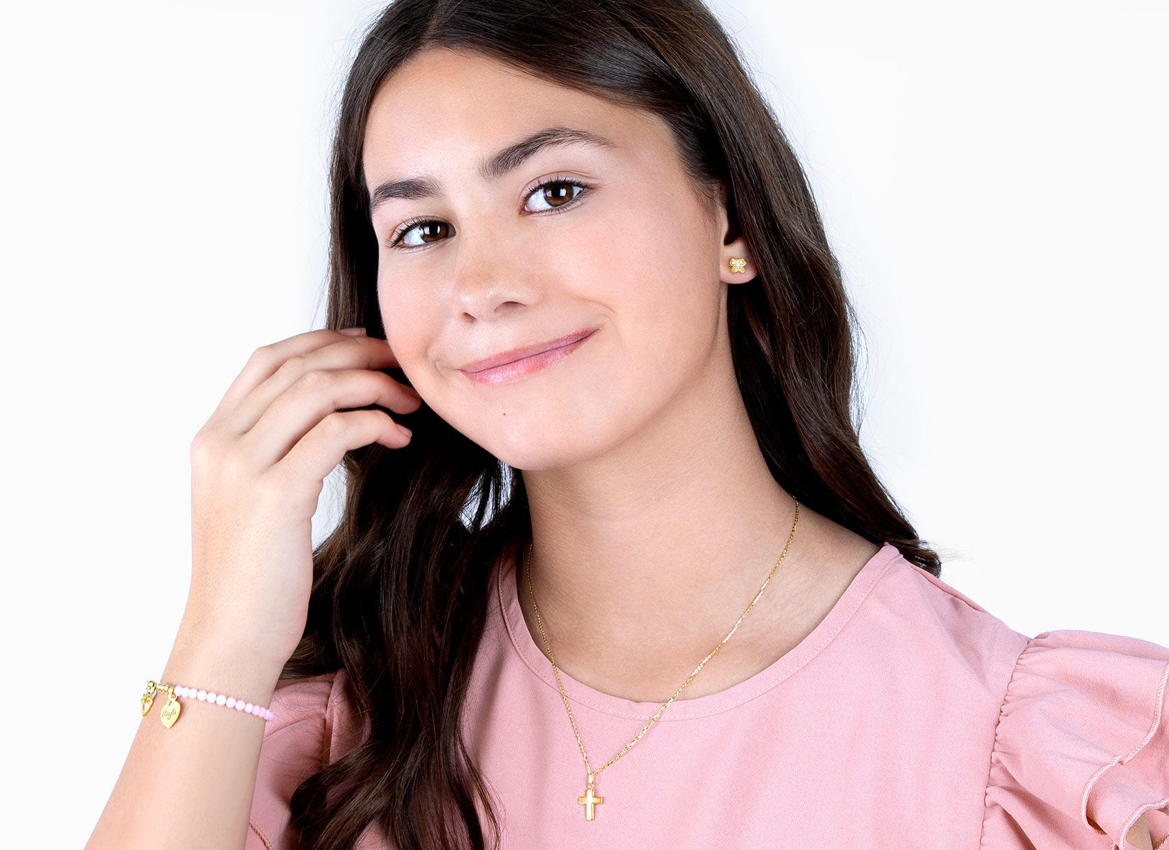 Necklace Shown on 15 Year Old Girl