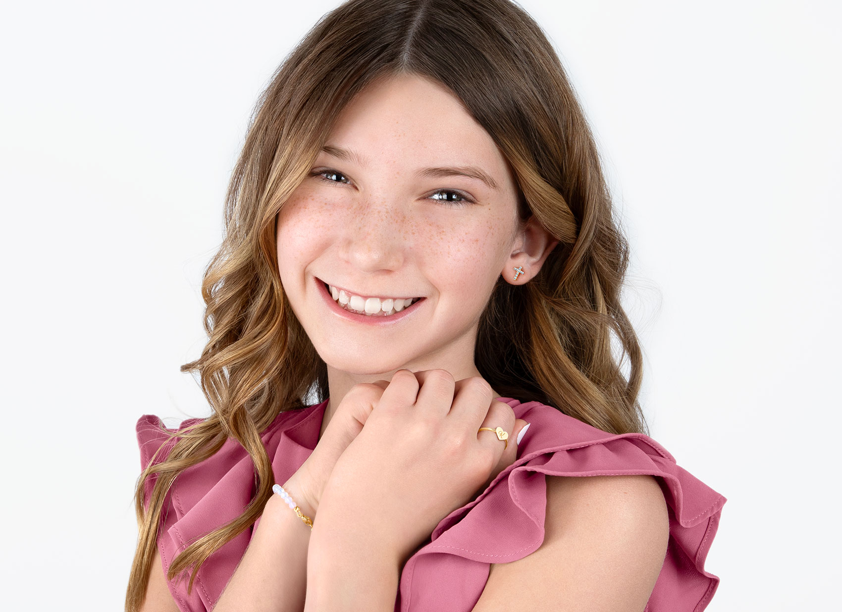 Earring Shown on 12 Year Old Girl