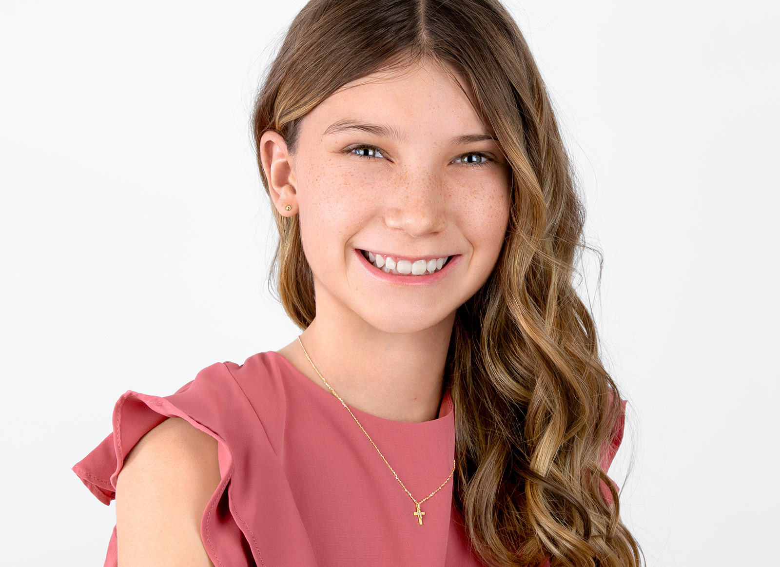 Example Necklace Shown on 12 Year Old Girl