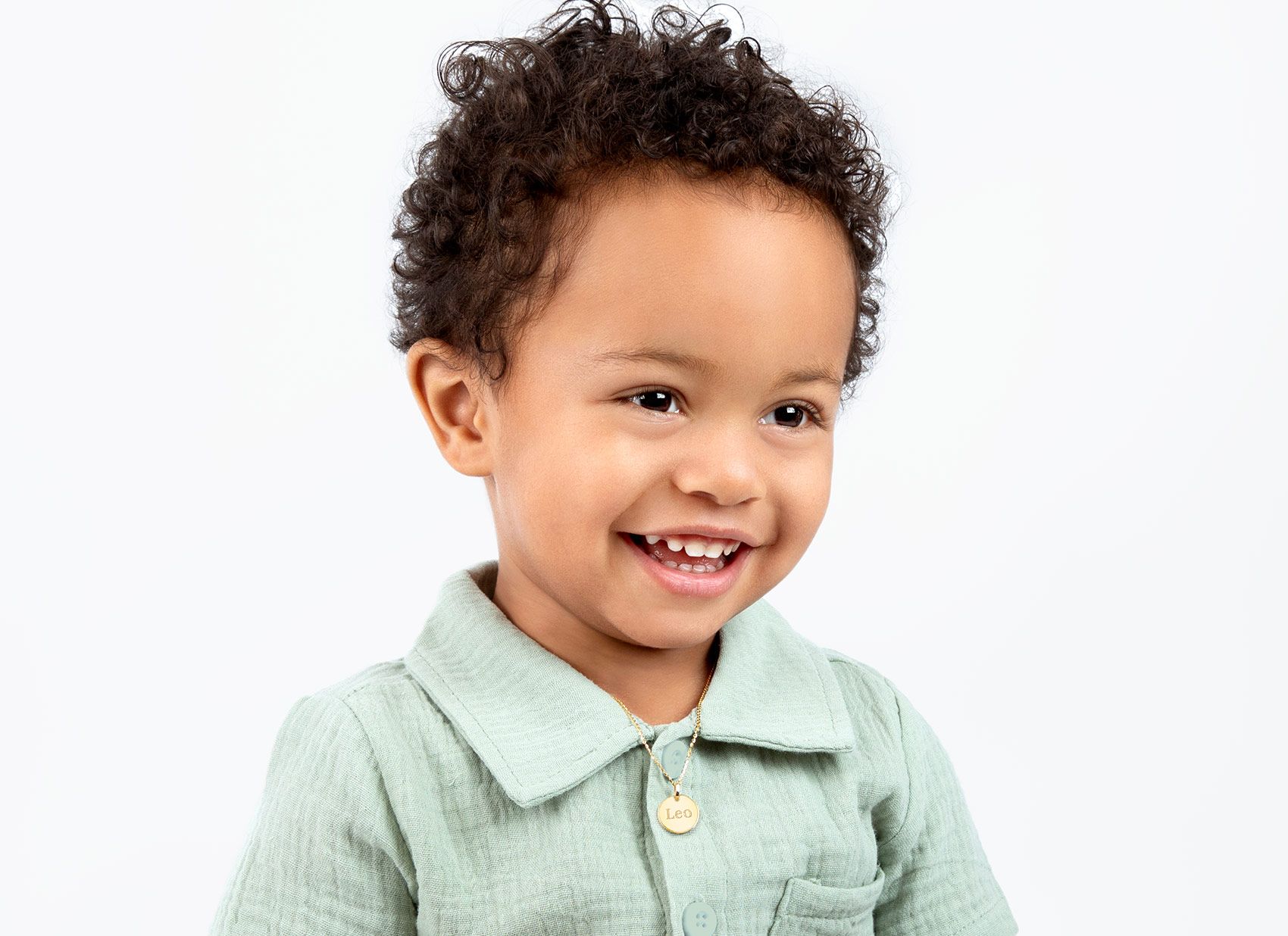 Example Necklace Shown on 3 Year Old Boy