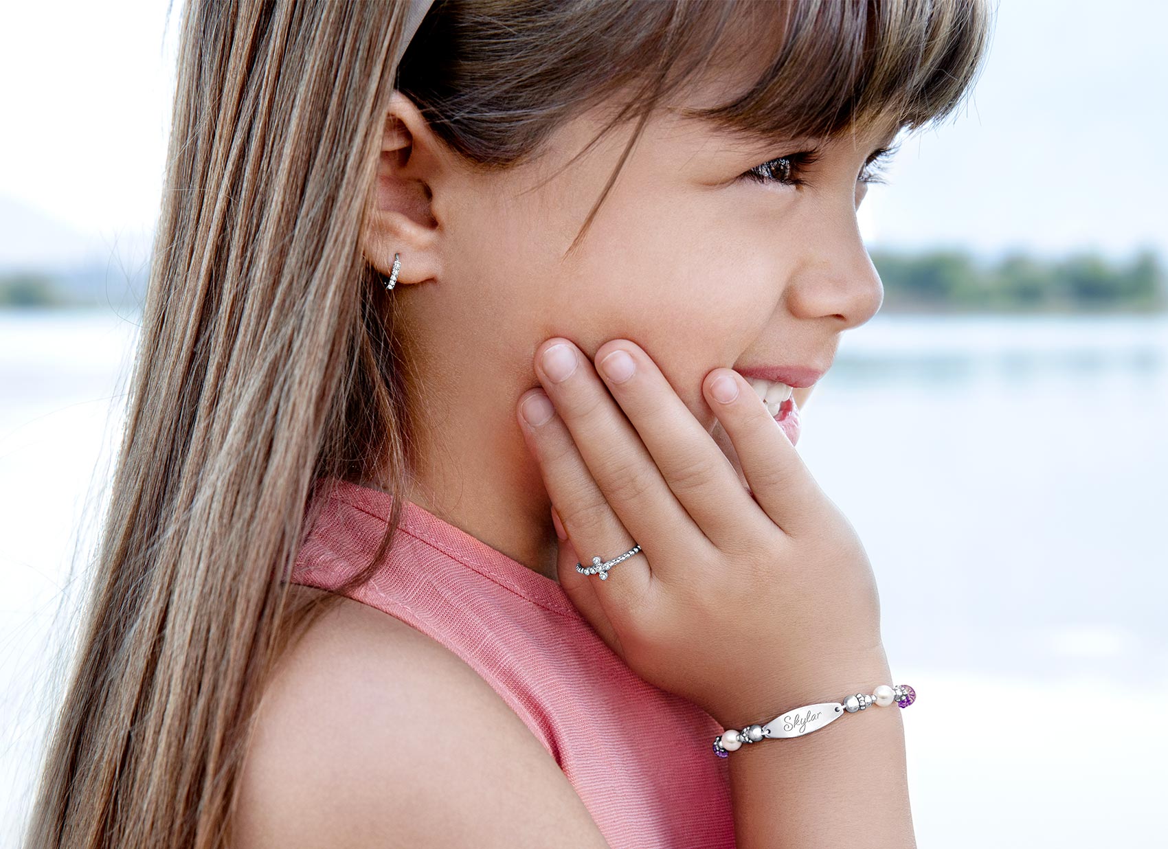 Earring Shown on 6 Year Old Girl