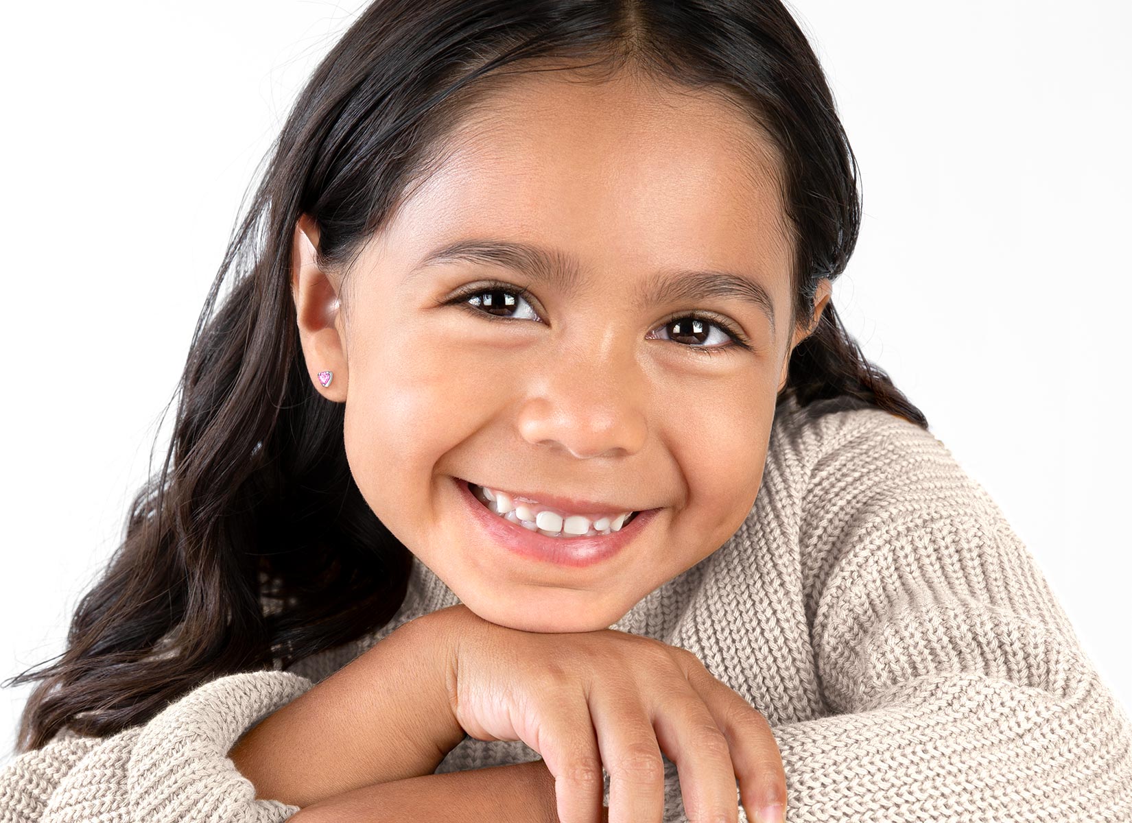 Earring Shown on 5 Year Old Girl