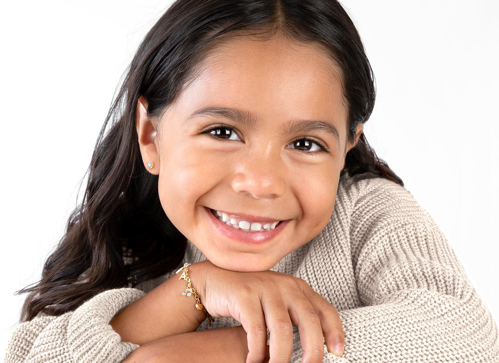 Example Bracelet Shown on 5 Year Old Girl