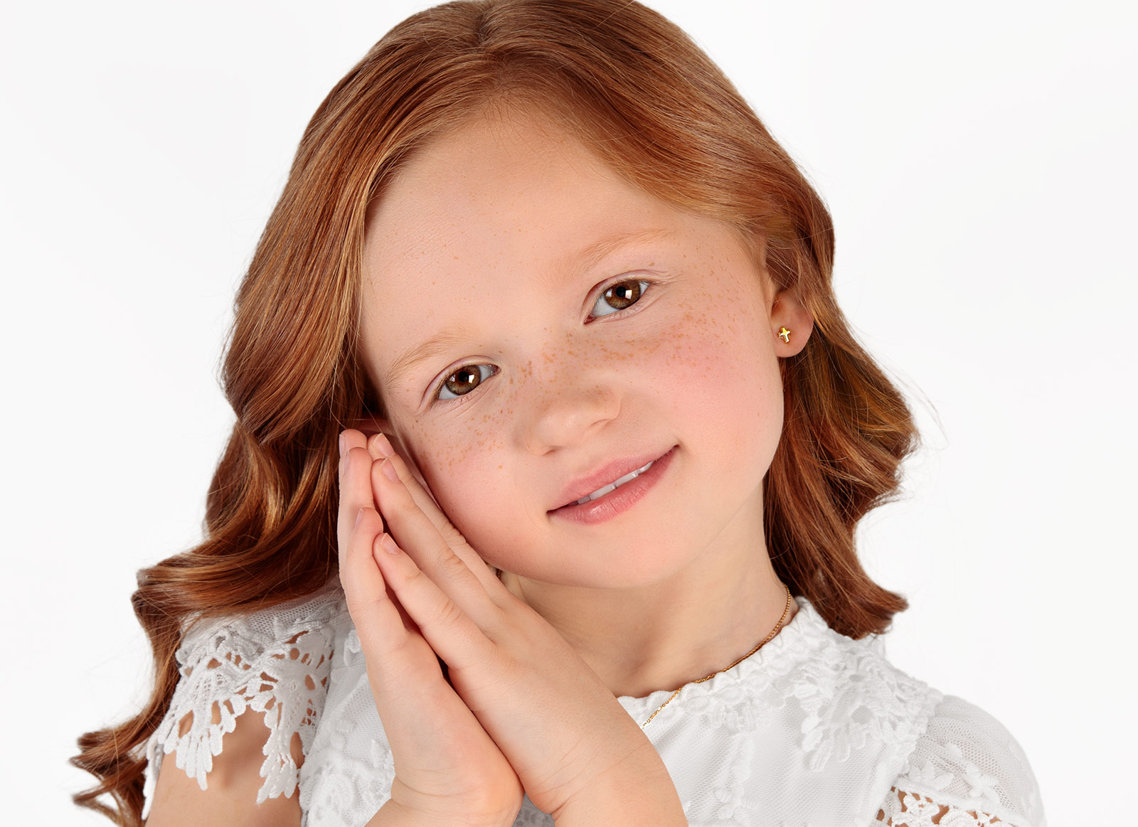 Earring Shown on Child Model