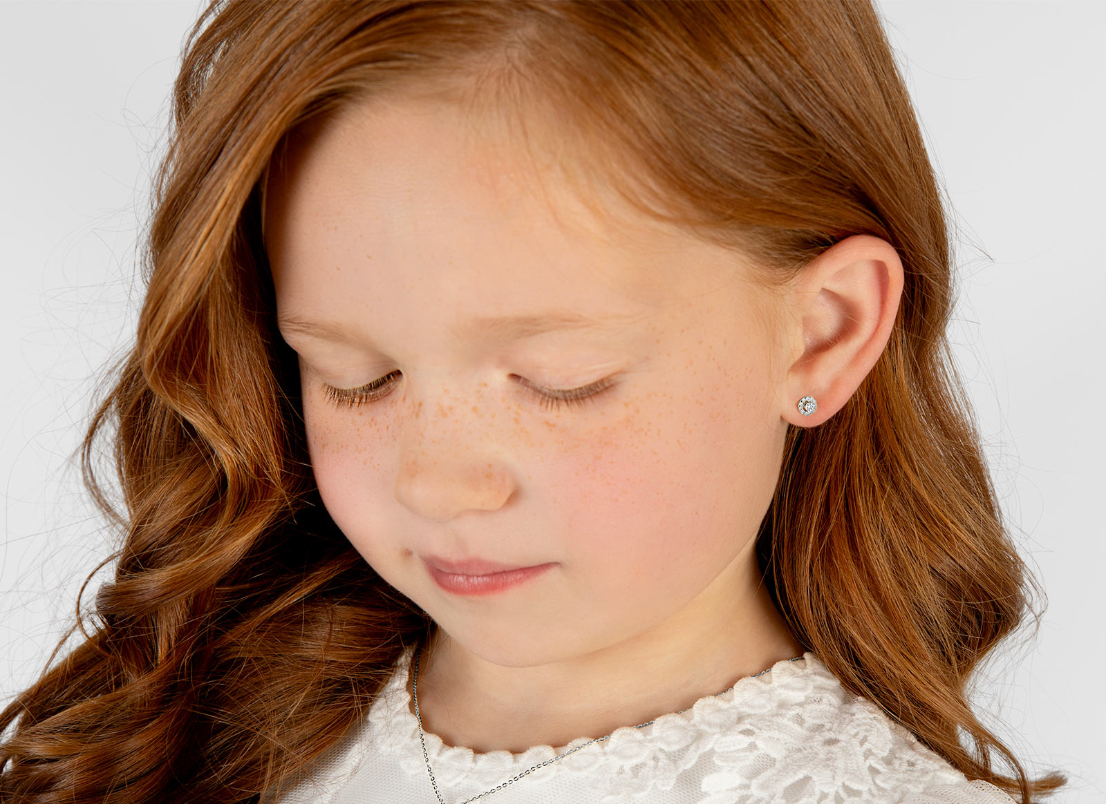 Earring Shown on 5 Year Old Girl