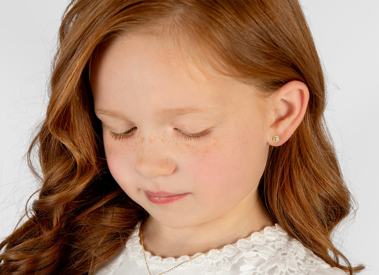 Earring Shown on 5 Year Old Girl