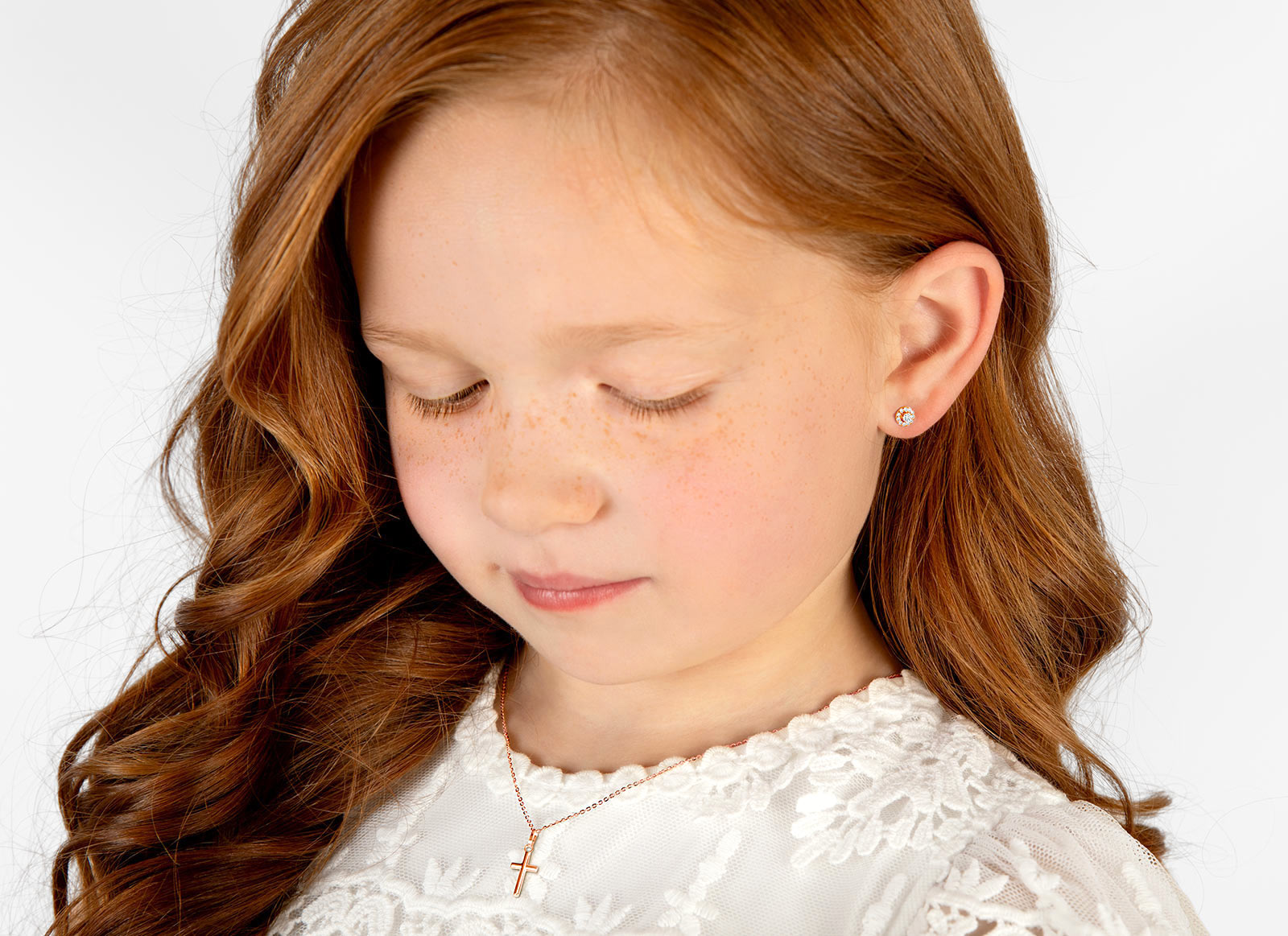 Necklace Shown on 8 Year Old Girl