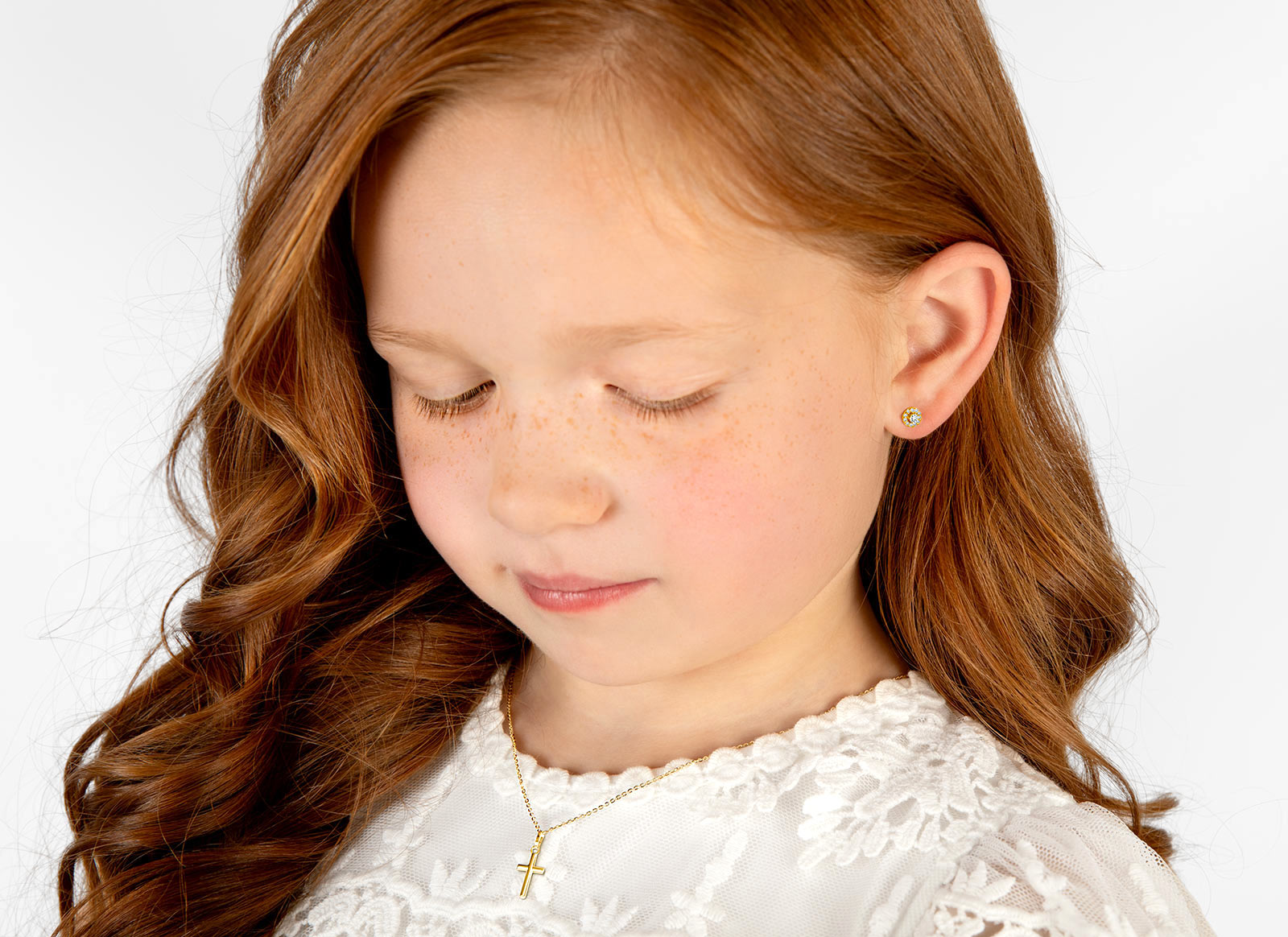 Necklace Shown on 8 Year Old Girl