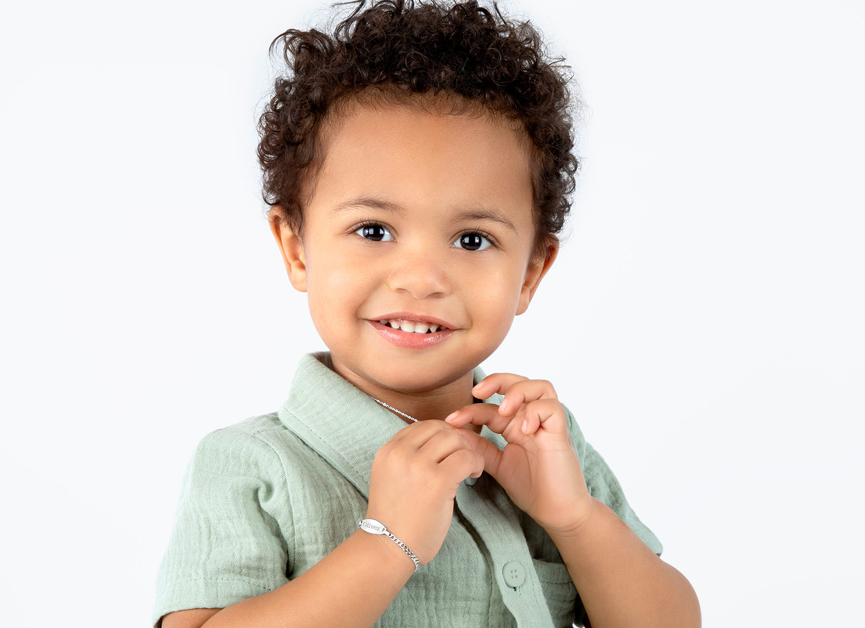 Example Bracelet Shown on 3 Year Old Boy
