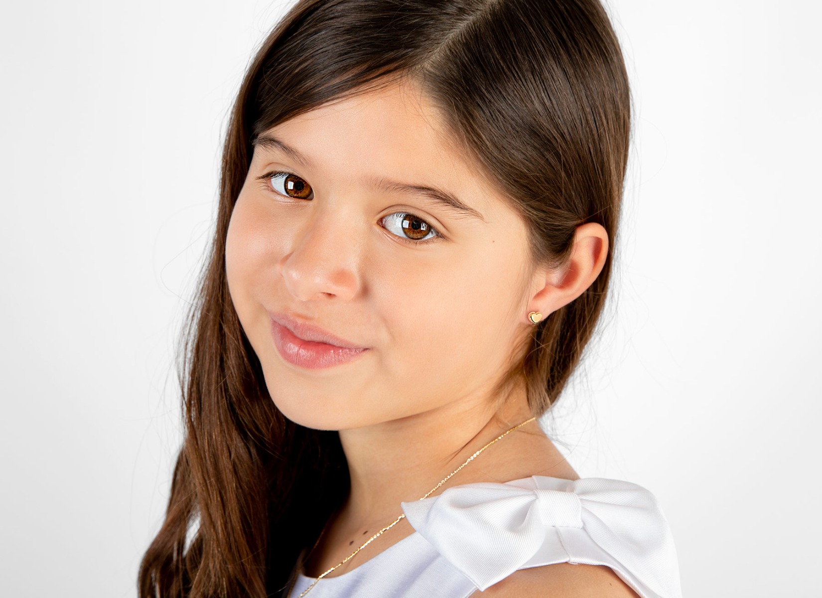 Earring Shown on 9 Year Old Girl