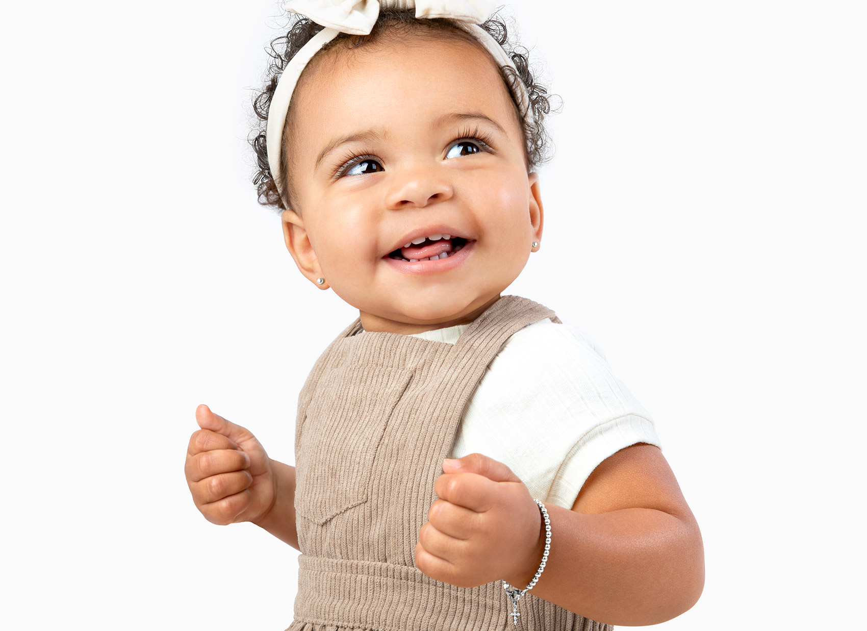 Example Bracelet Shown on 15 Month Old Girl