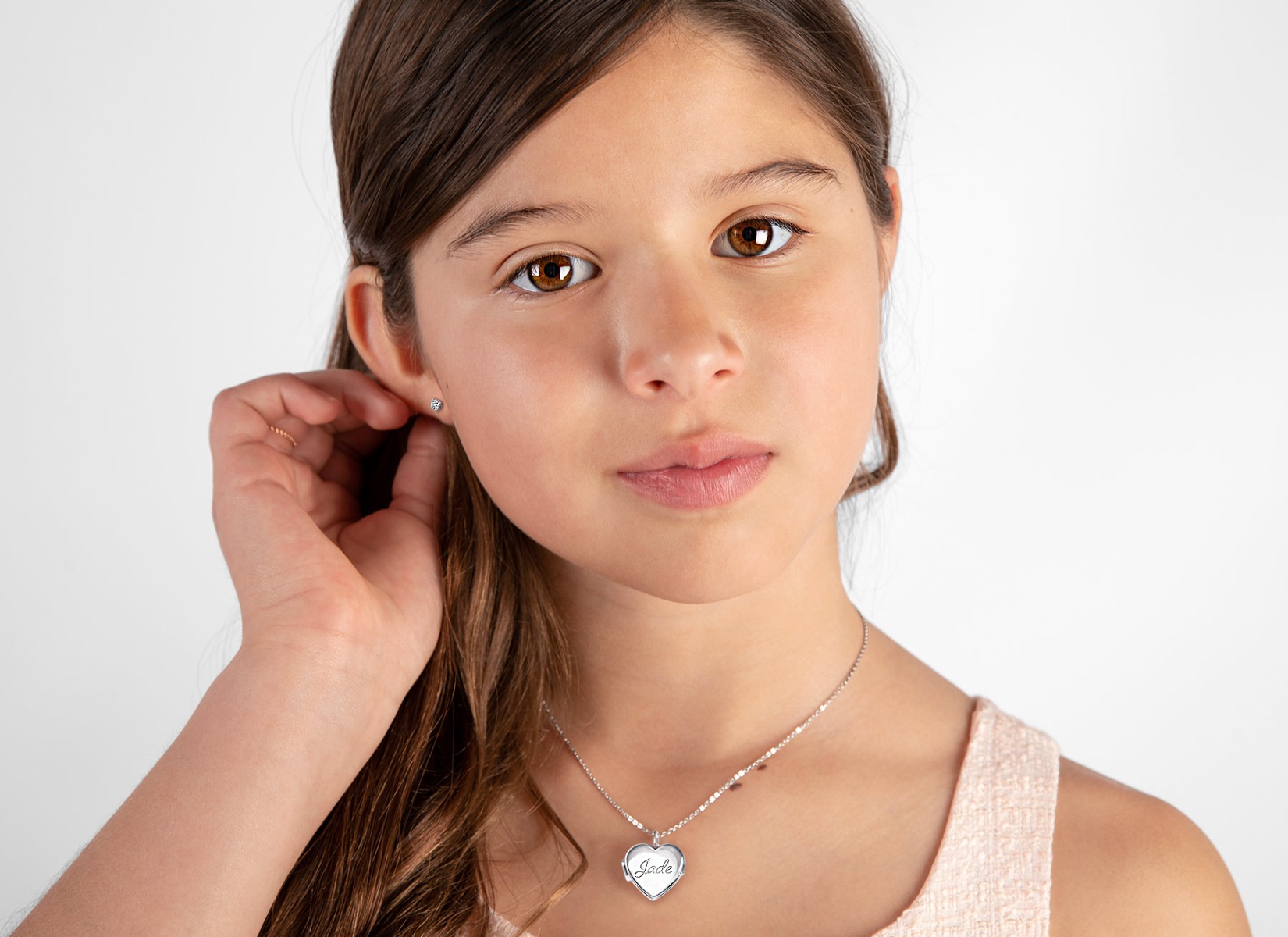 Necklace Shown on 9 Year Old Girl