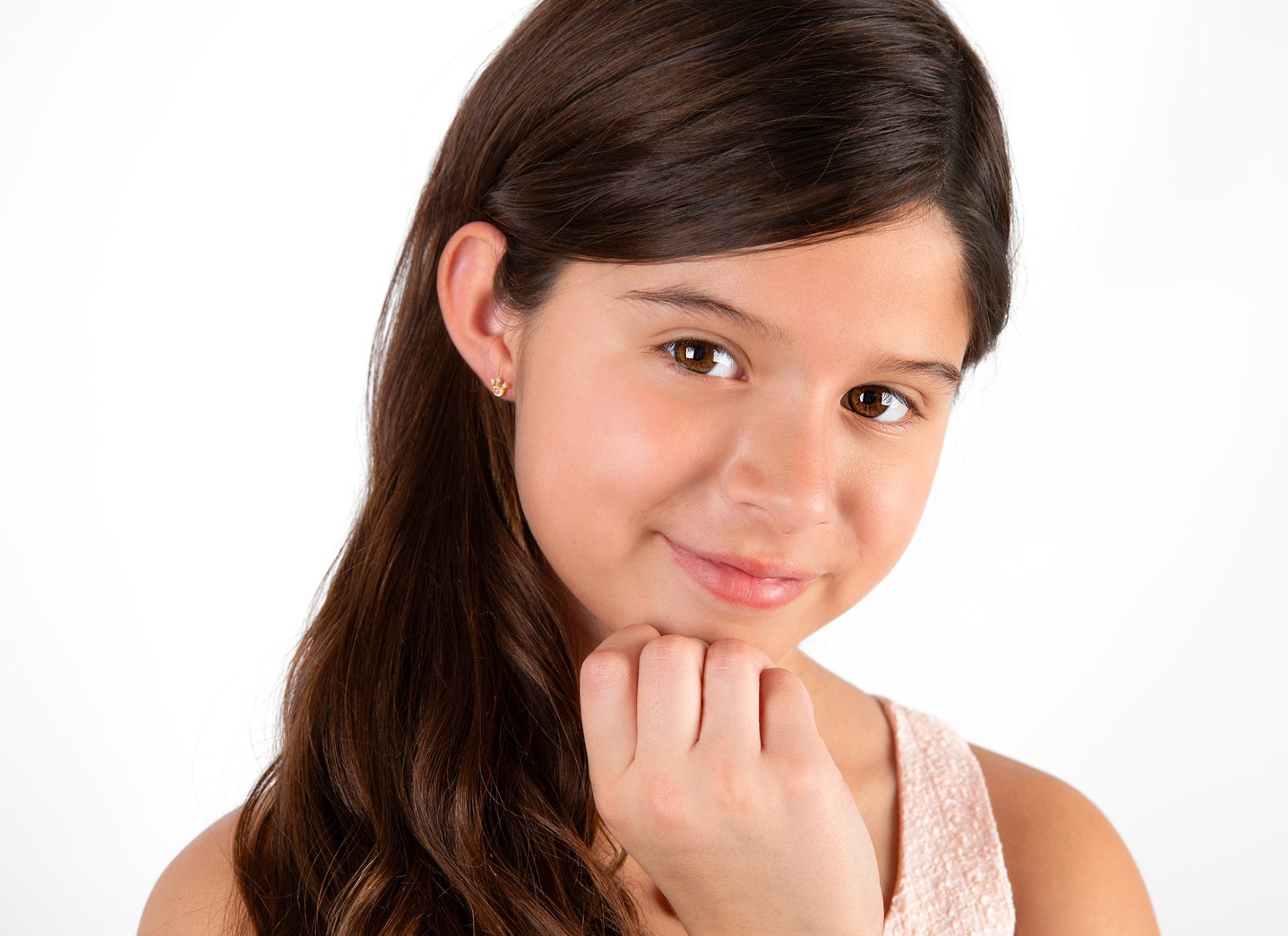Earring Shown on 9 Year Old Girl