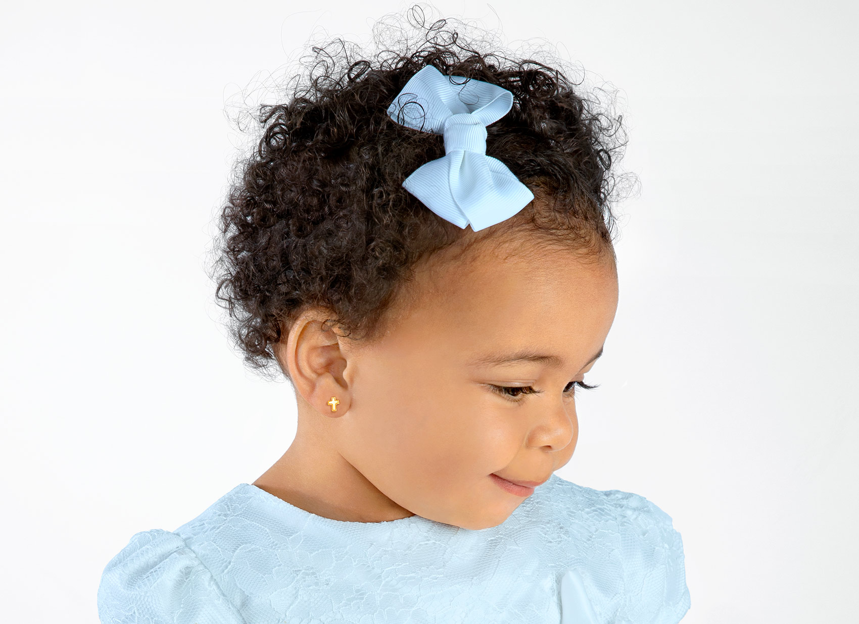 Earring Shown on Child Model