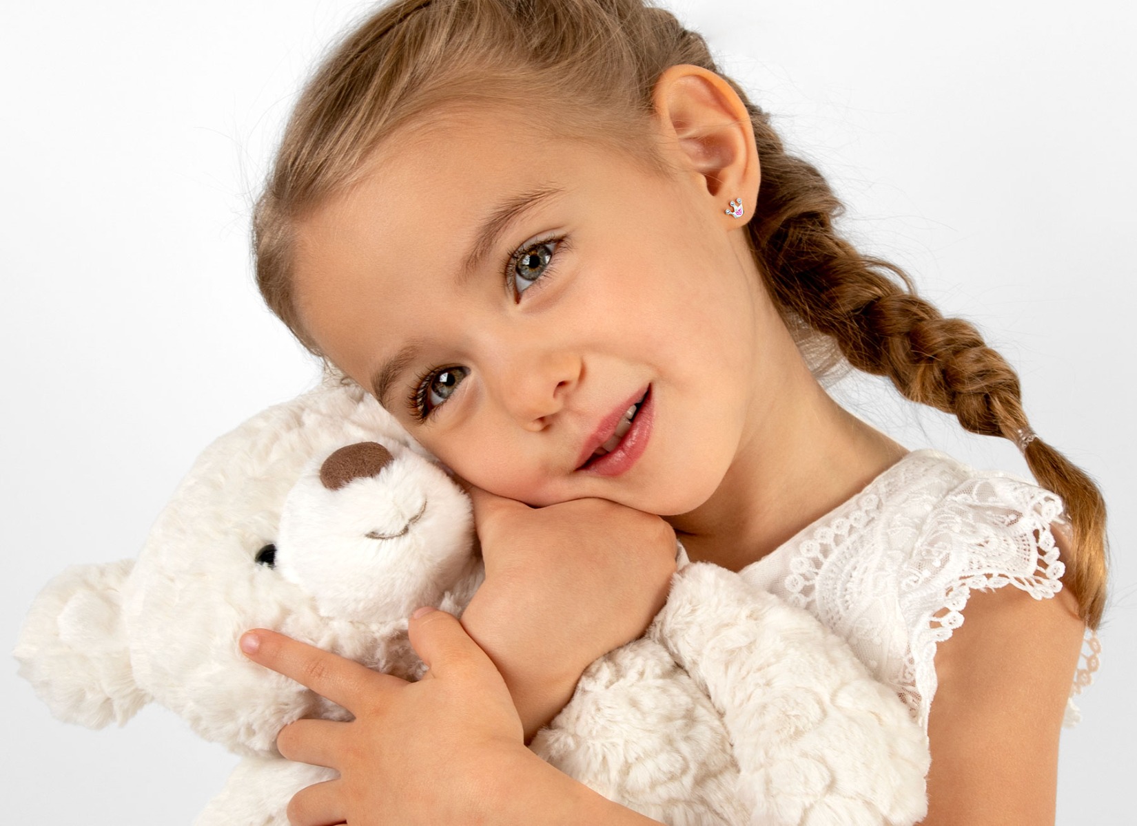 Earring Shown on 4 Year Old Girl