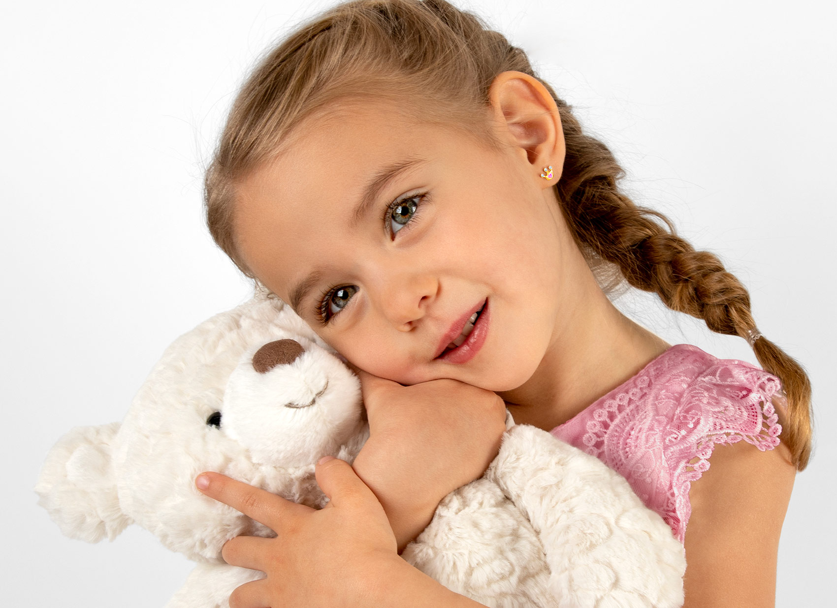 Earring Shown on 4 Year Old Girl