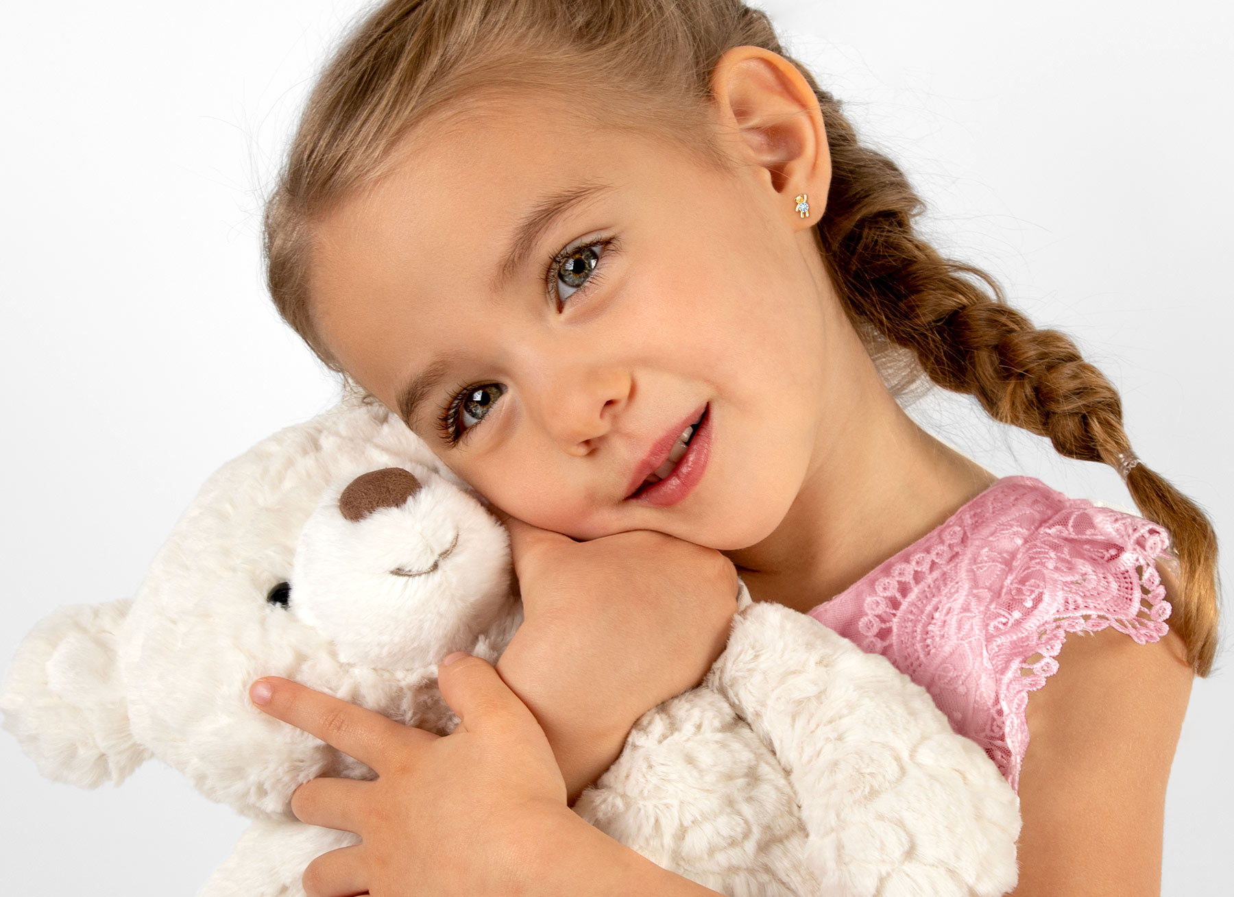 Earring Shown on 4 Year Old Girl