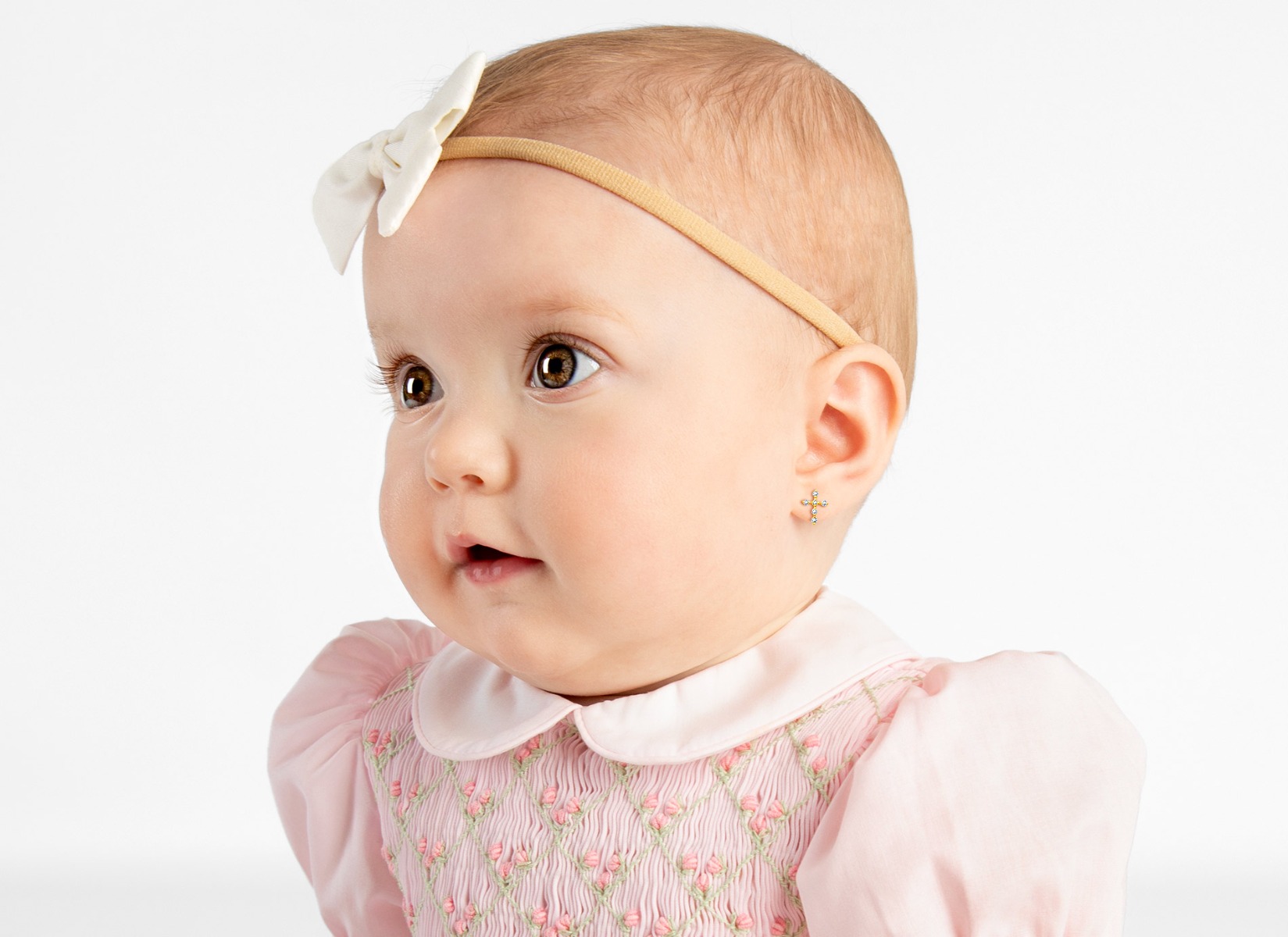 Earring Shown on Baby Girl