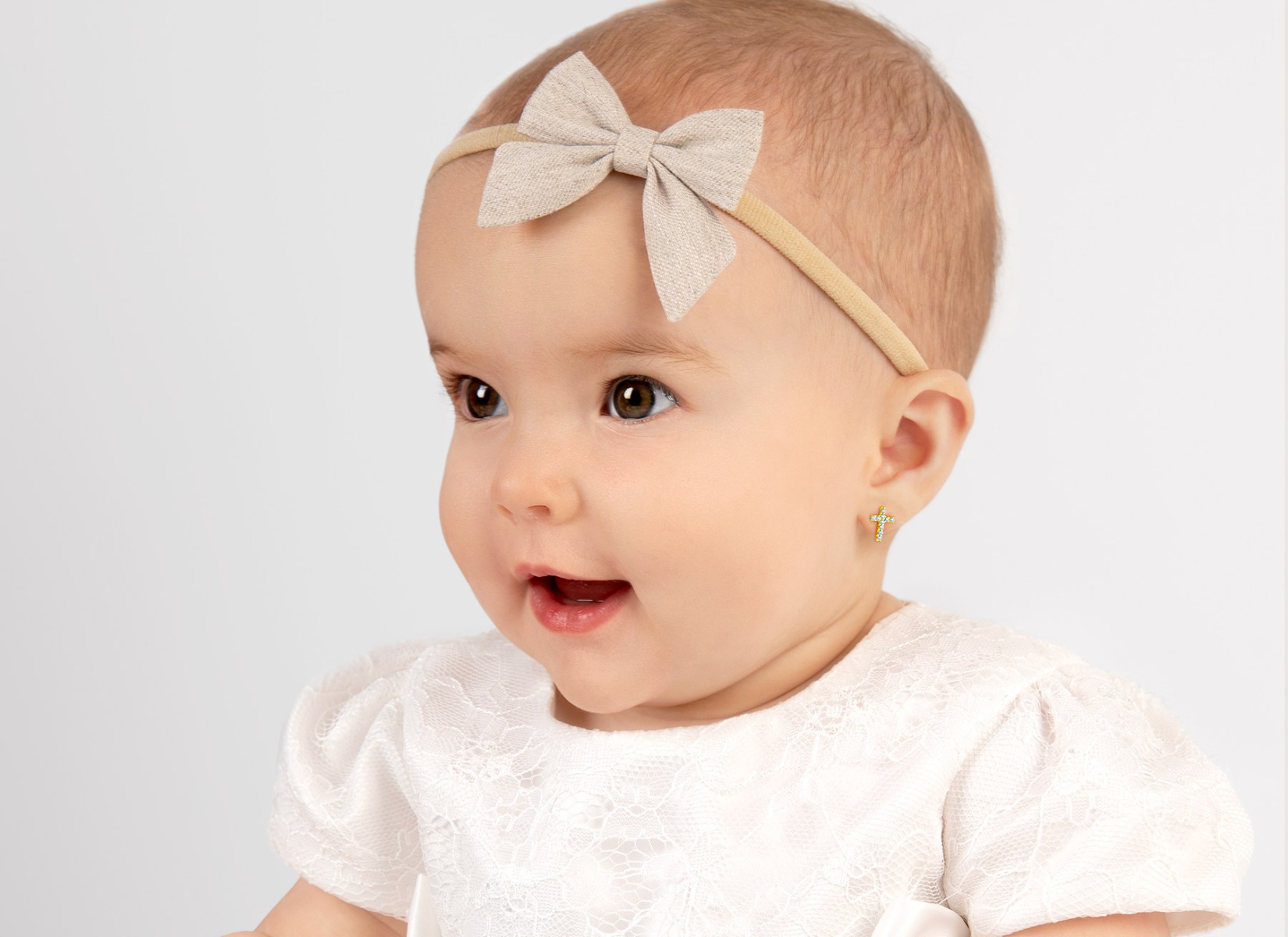 Earring Shown on 9 Month Old Girl