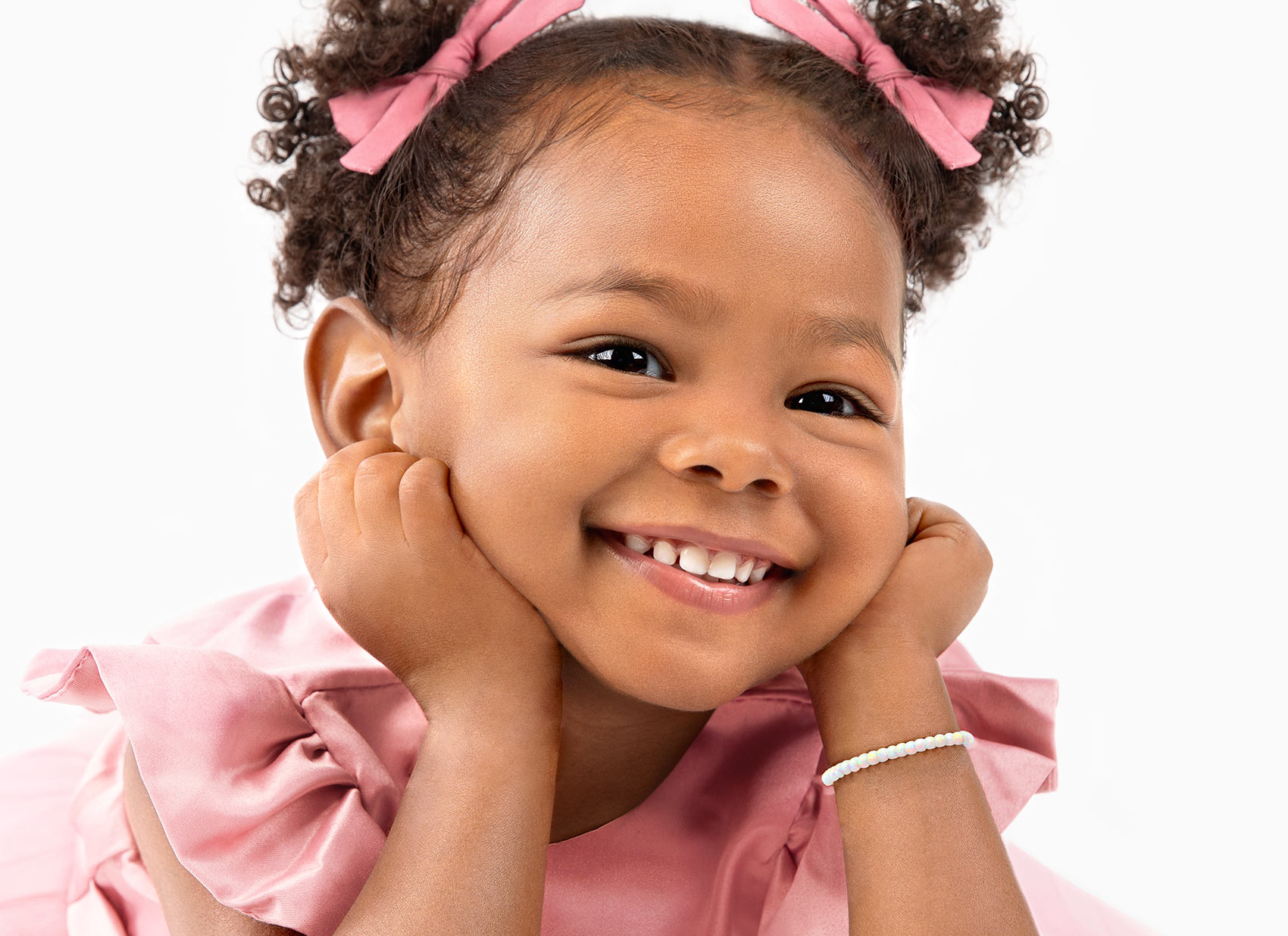 Example Bracelet Shown on 2 Year Old Girl