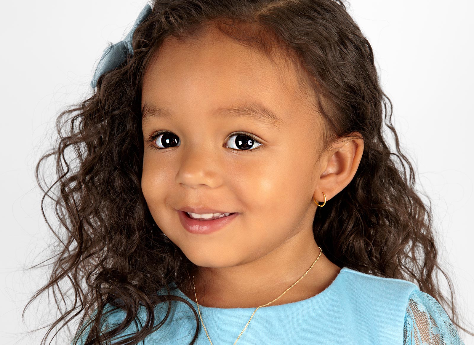 Earring Shown on 3 Year Old Girl