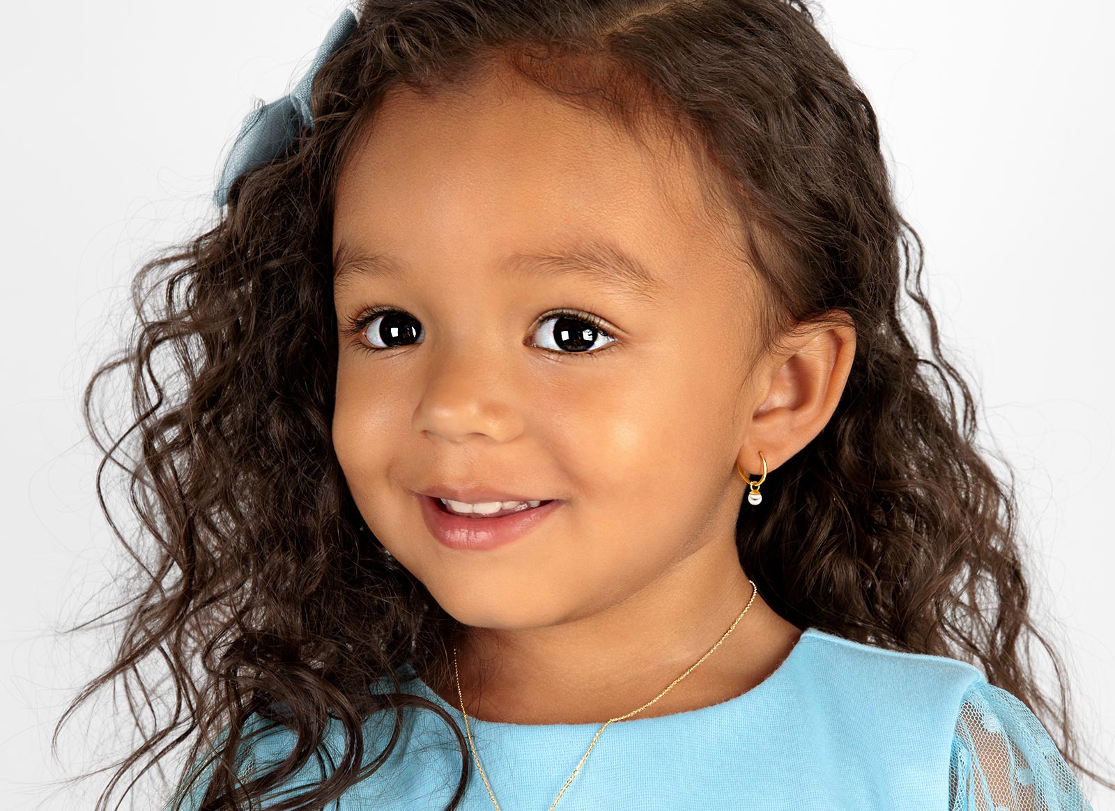 Earring Shown on 3 Year Old Girl