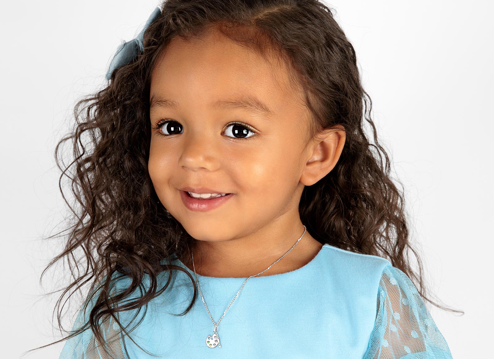 Necklace Shown on 3 Year Old Girl