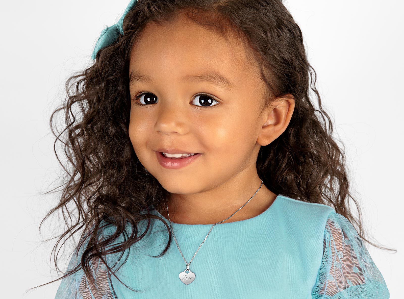 Necklace Shown on 3 Year Old Girl