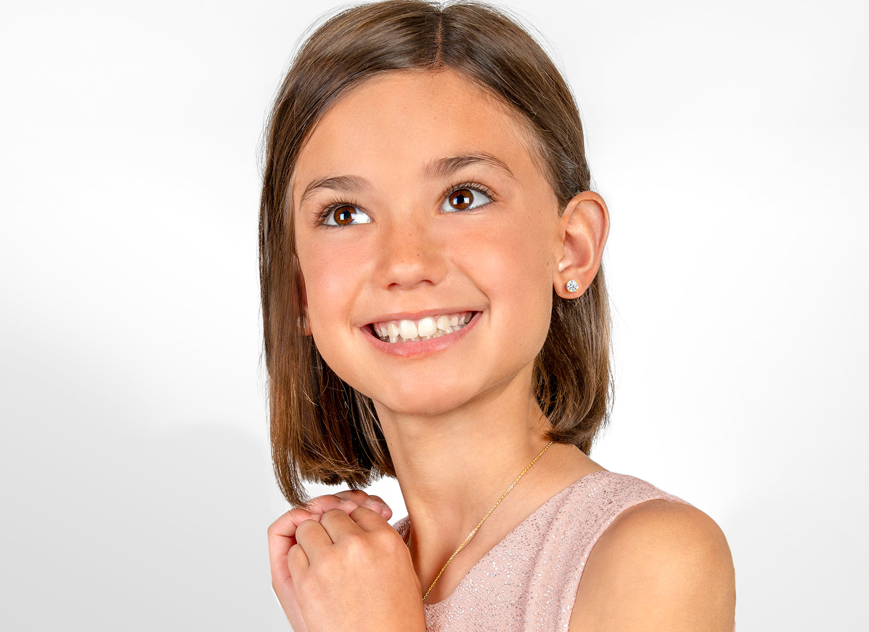 Earring Shown on 9 Year Old Girl
