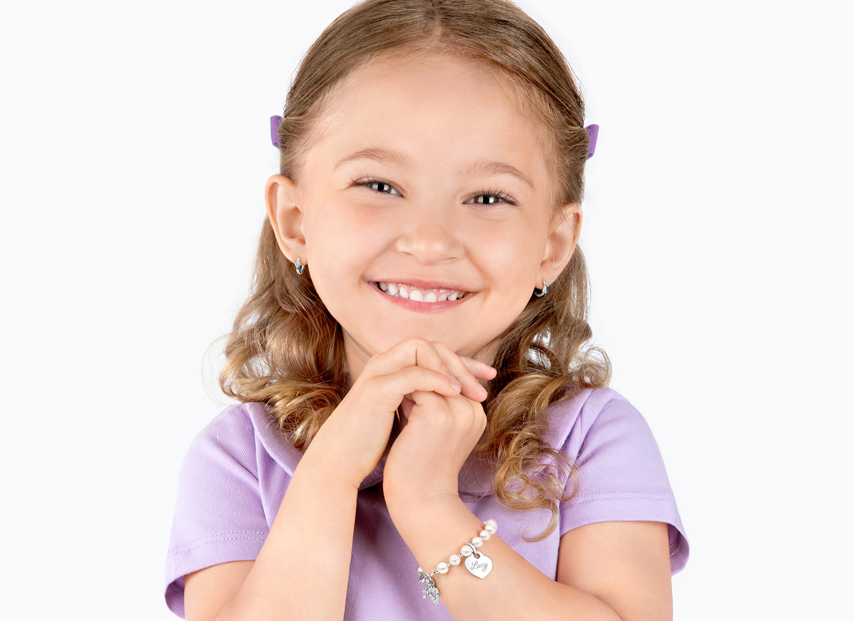 Example Bracelet Shown on 4 Year Old Girl