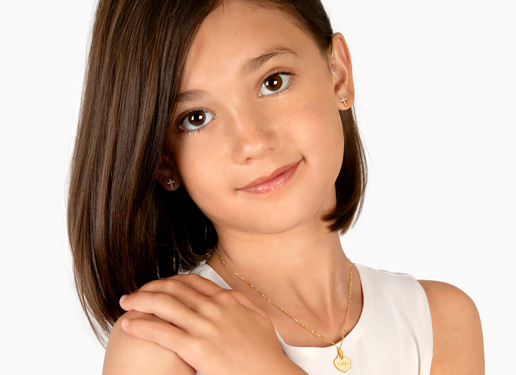 Earring Shown on 9 Year Old Girl