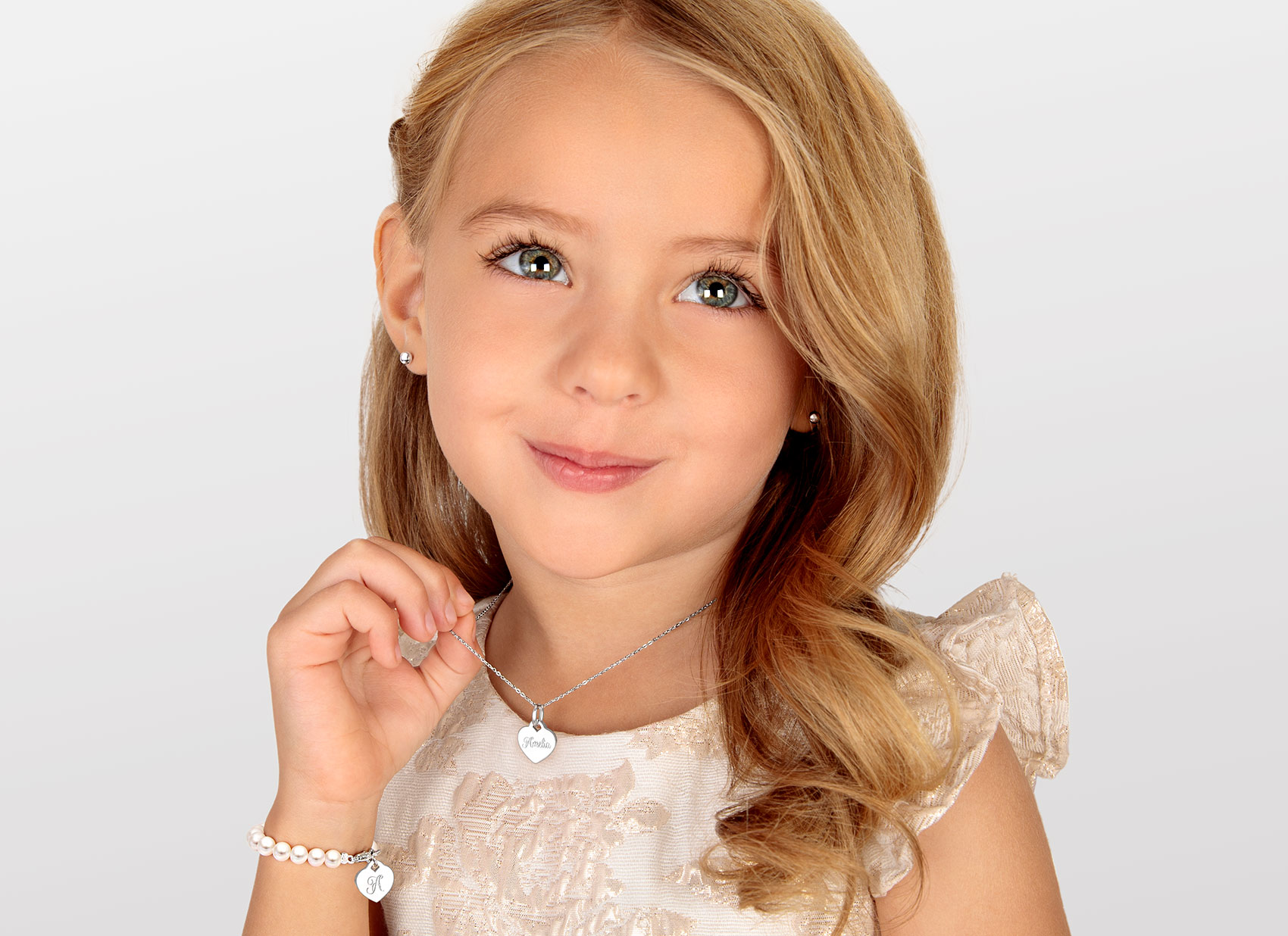 Example Bracelet Shown on 4 Year Old Girl