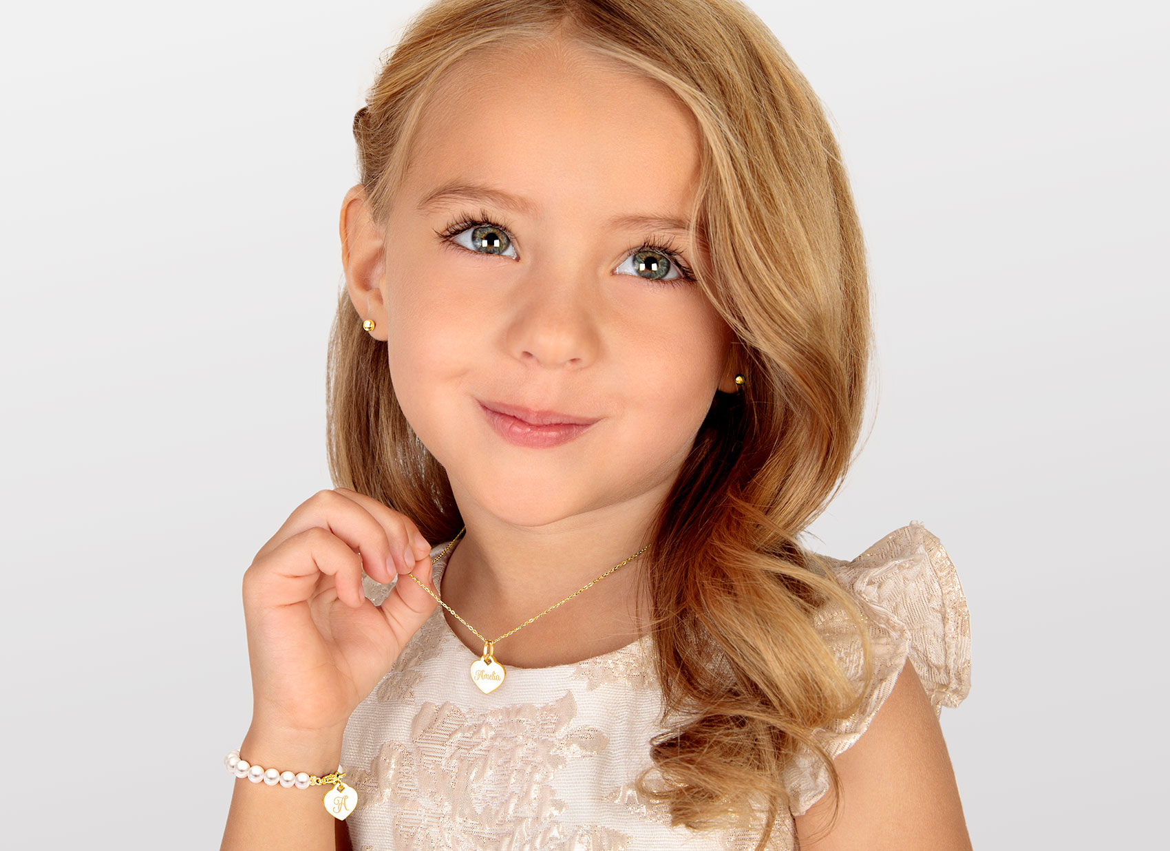 Example Bracelet Shown on 4 Year Old Girl