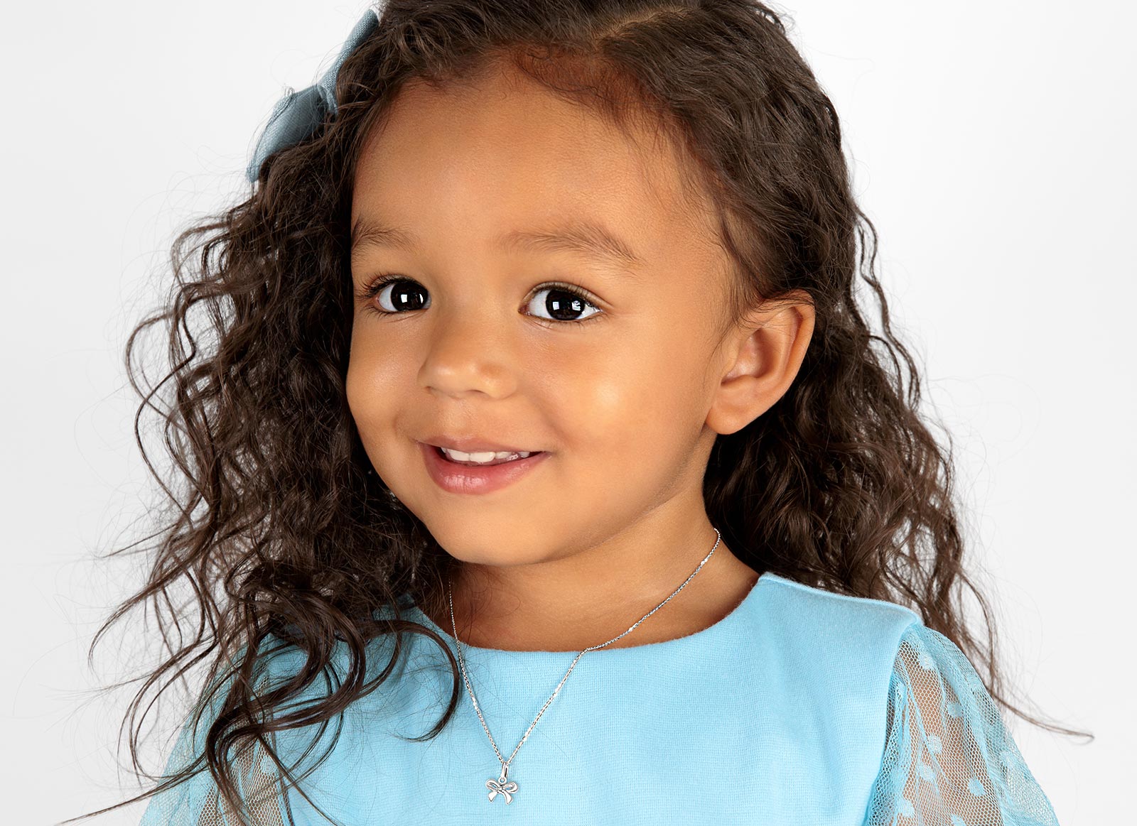 Necklace Shown on 3 Year Old Girl