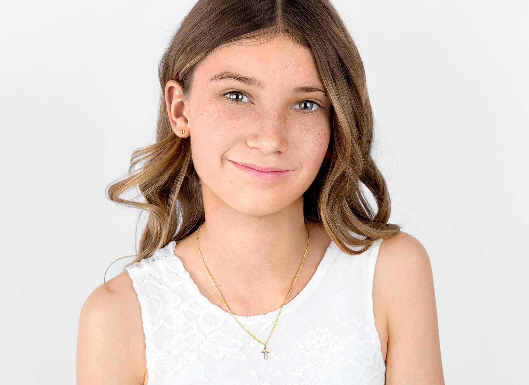 Necklace Shown on 12 Year Old Girl